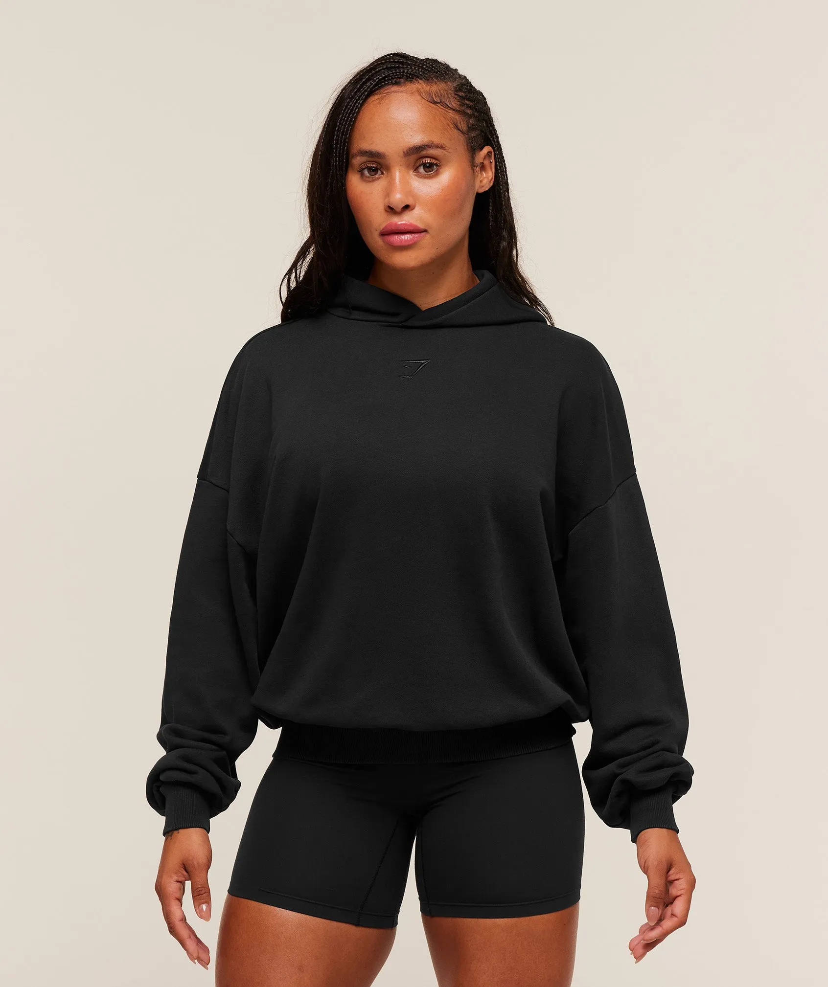 Gymshark Power Washed Oversized Hoodie - Black/Acid Wash sold by Gymshark product image thumbnail 2