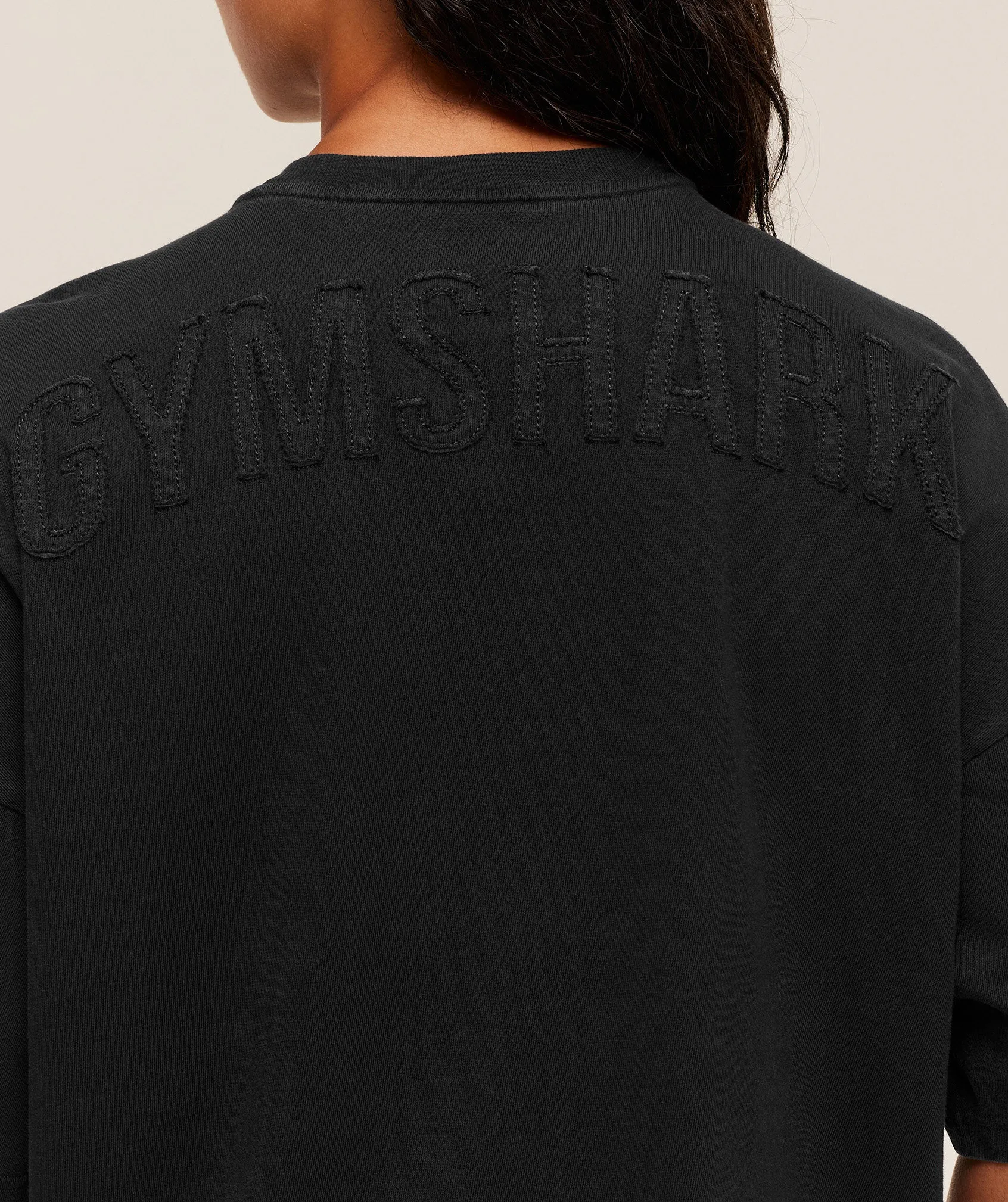 Gymshark Power Washed Oversized T-Shirt - Black/Acid Wash Small Ball sold by Gymshark product image thumbnail 5