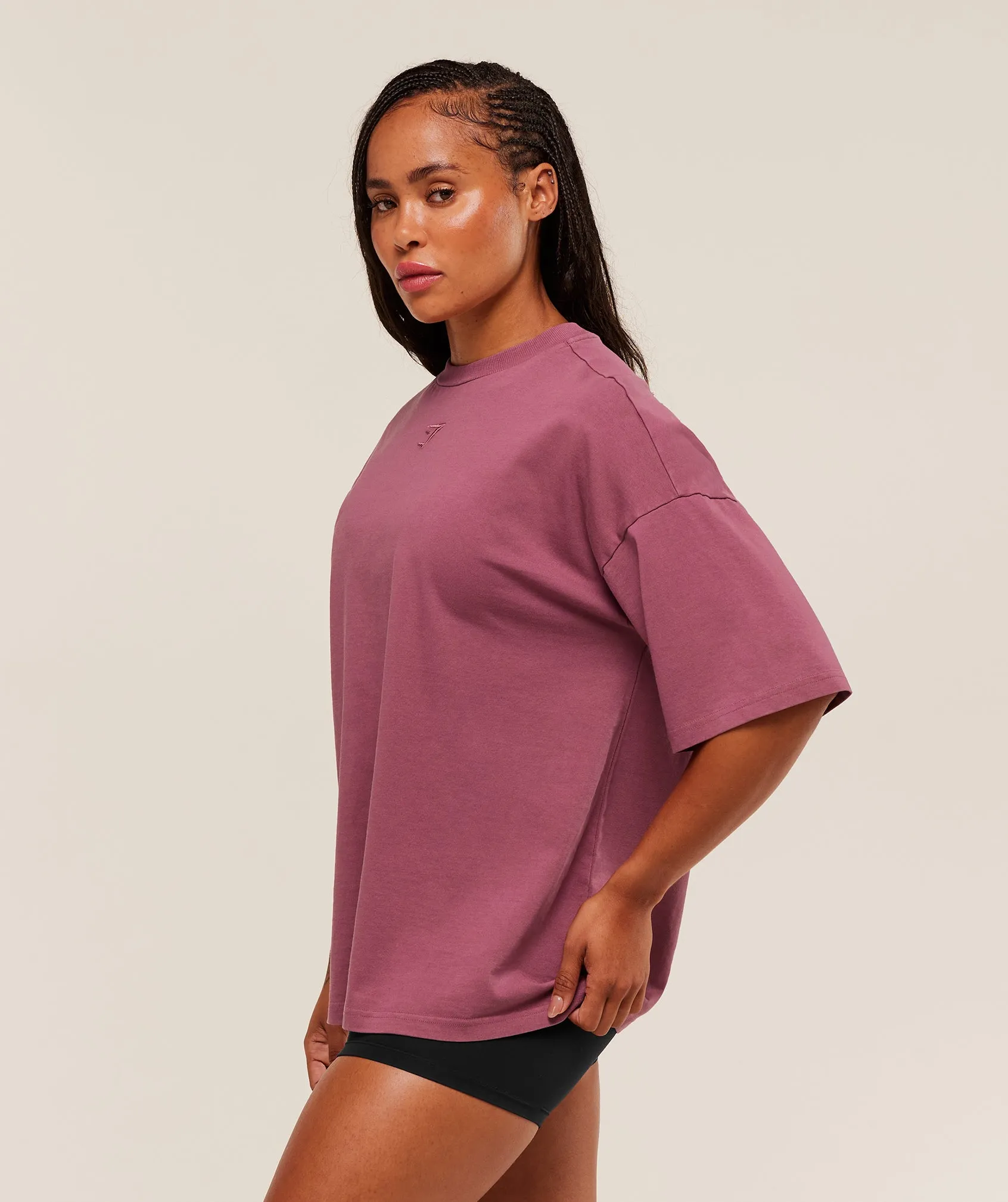 Gymshark Power Washed Oversized T-Shirt - Reset Pink/Acid Wash Small Ball sold by Gymshark product image thumbnail 3