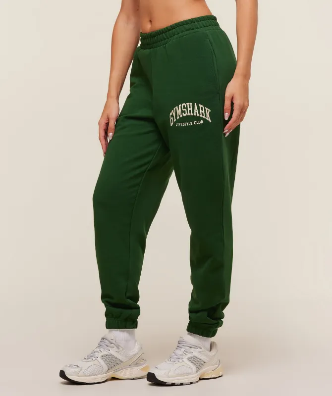 Gymshark Collegiate Graphic Joggers - Athletic Green sold by Gymshark
