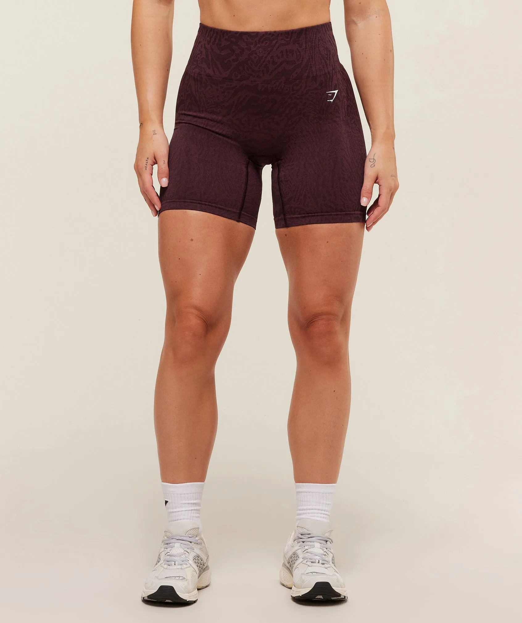 Gymshark Adapt Animal Seamless Shorts - Cherry Purple/Reset Pink sold by Gymshark