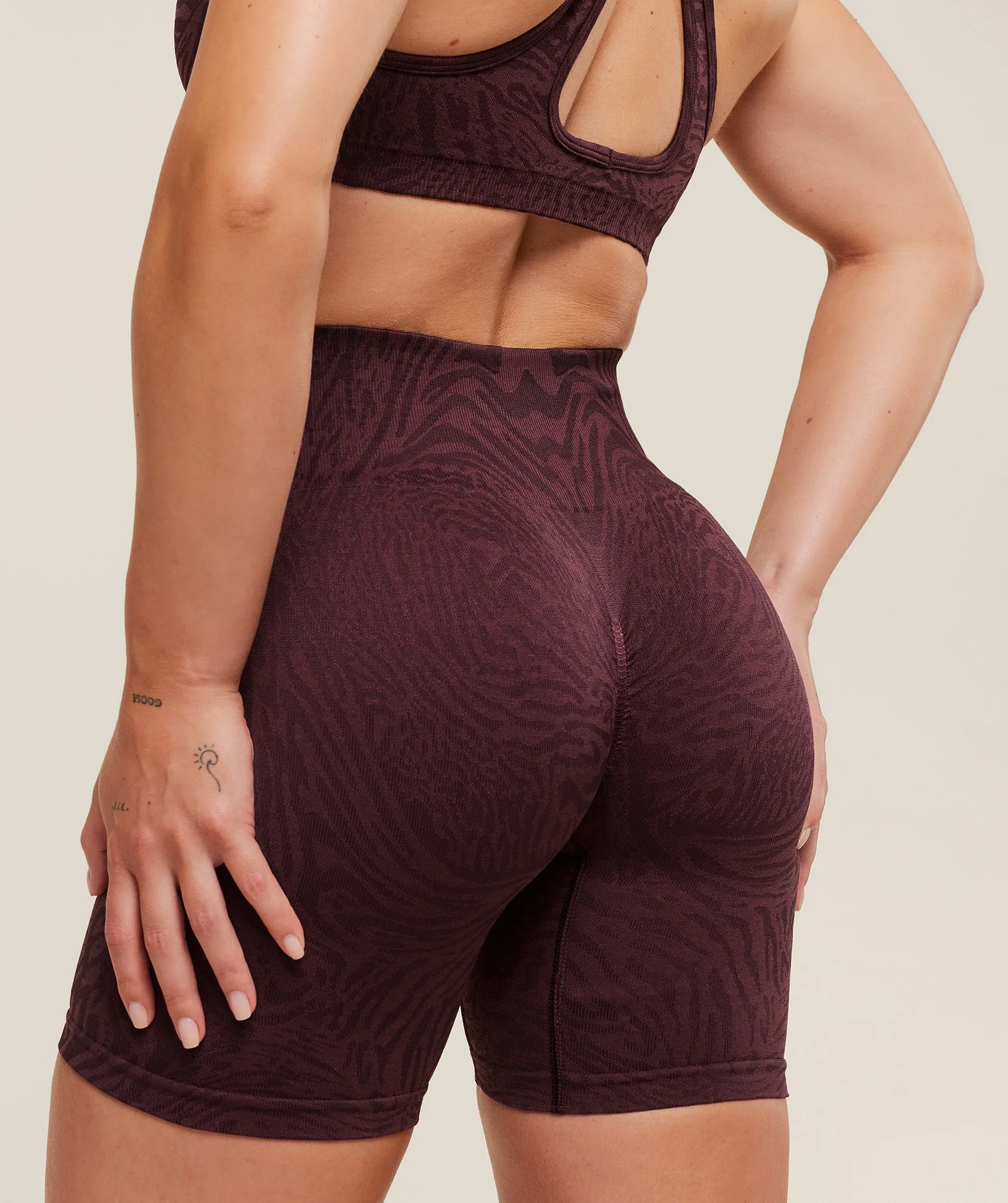 Gymshark Adapt Animal Seamless Shorts - Cherry Purple/Reset Pink sold by Gymshark product image thumbnail 5
