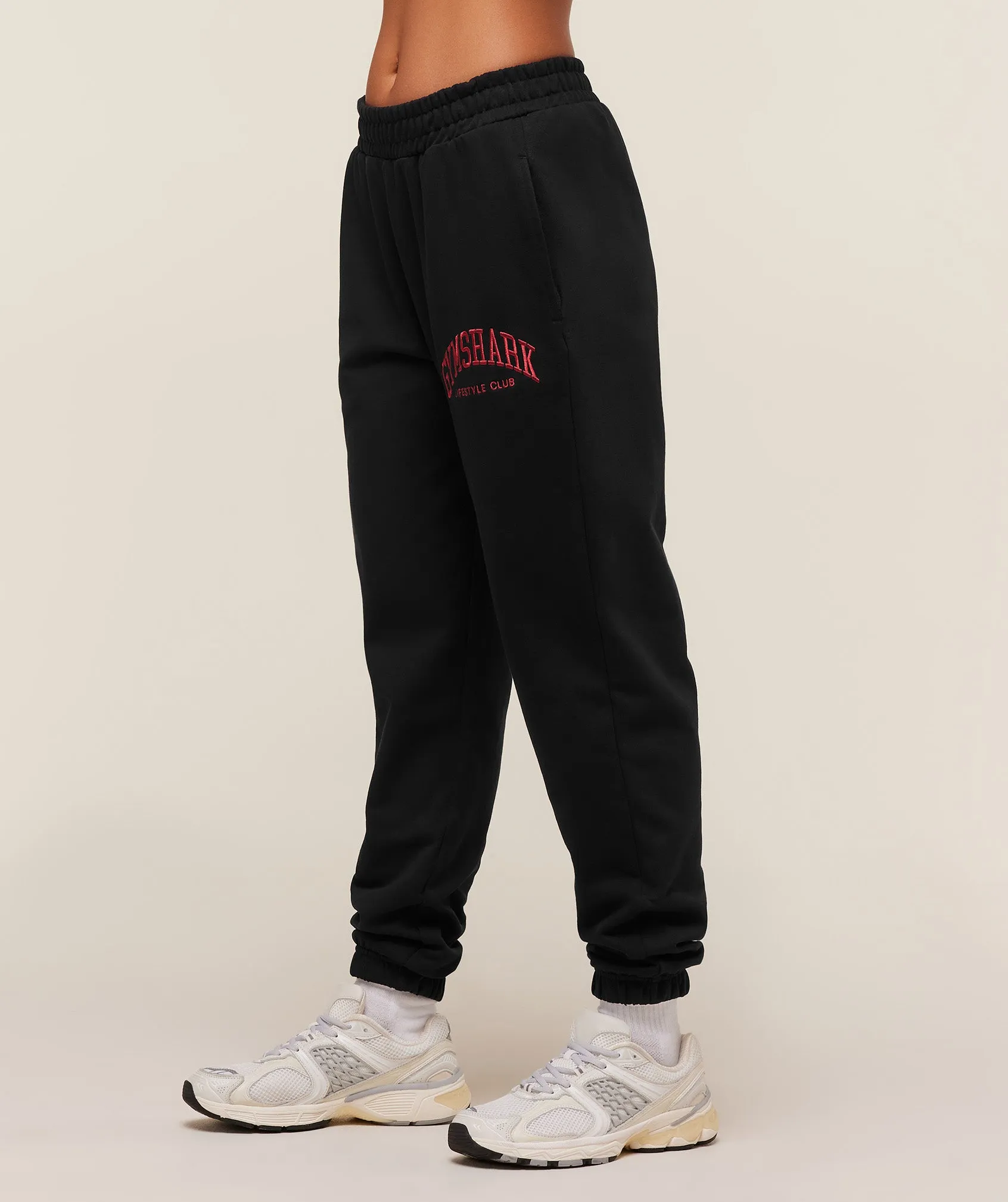 Gymshark Collegiate Graphic Joggers - Black sold by Gymshark product image thumbnail 3
