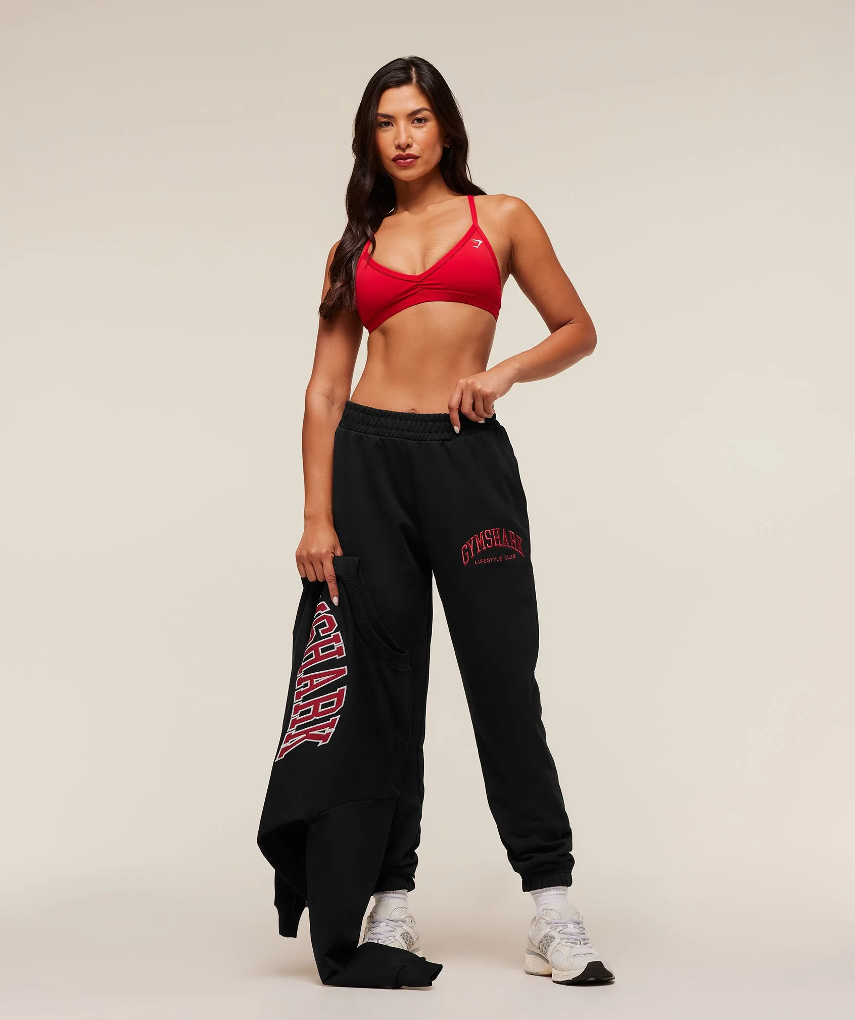 Gymshark Collegiate Graphic Joggers - Black sold by Gymshark product image thumbnail 4