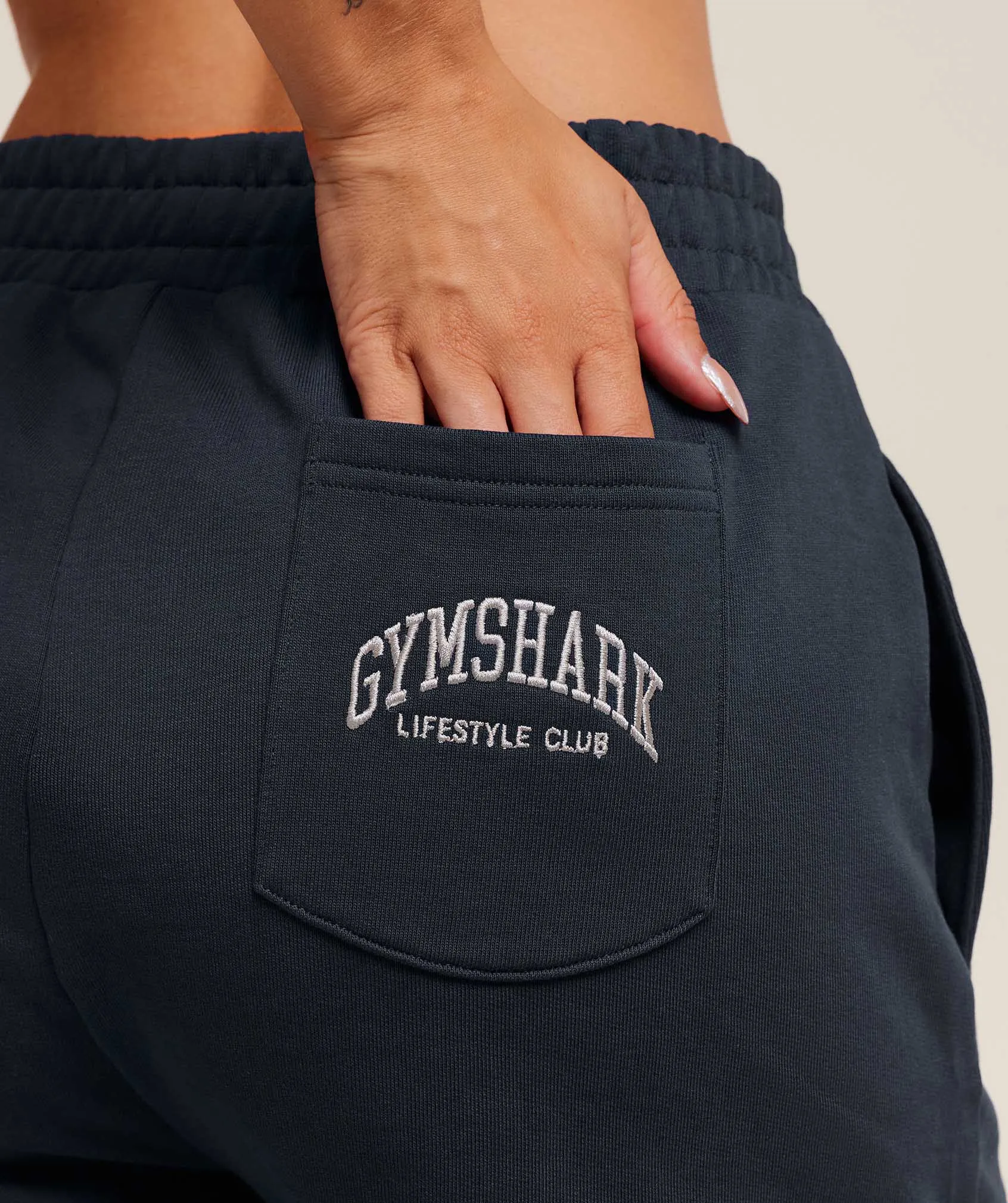 Gymshark Collegiate Graphic Shorts - Heavy Blue sold by Gymshark product image thumbnail 4