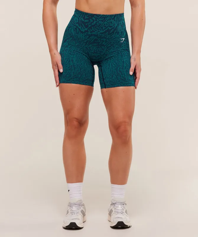 Gymshark Adapt Animal Seamless Shorts - Navy/Brand Blue sold by Gymshark