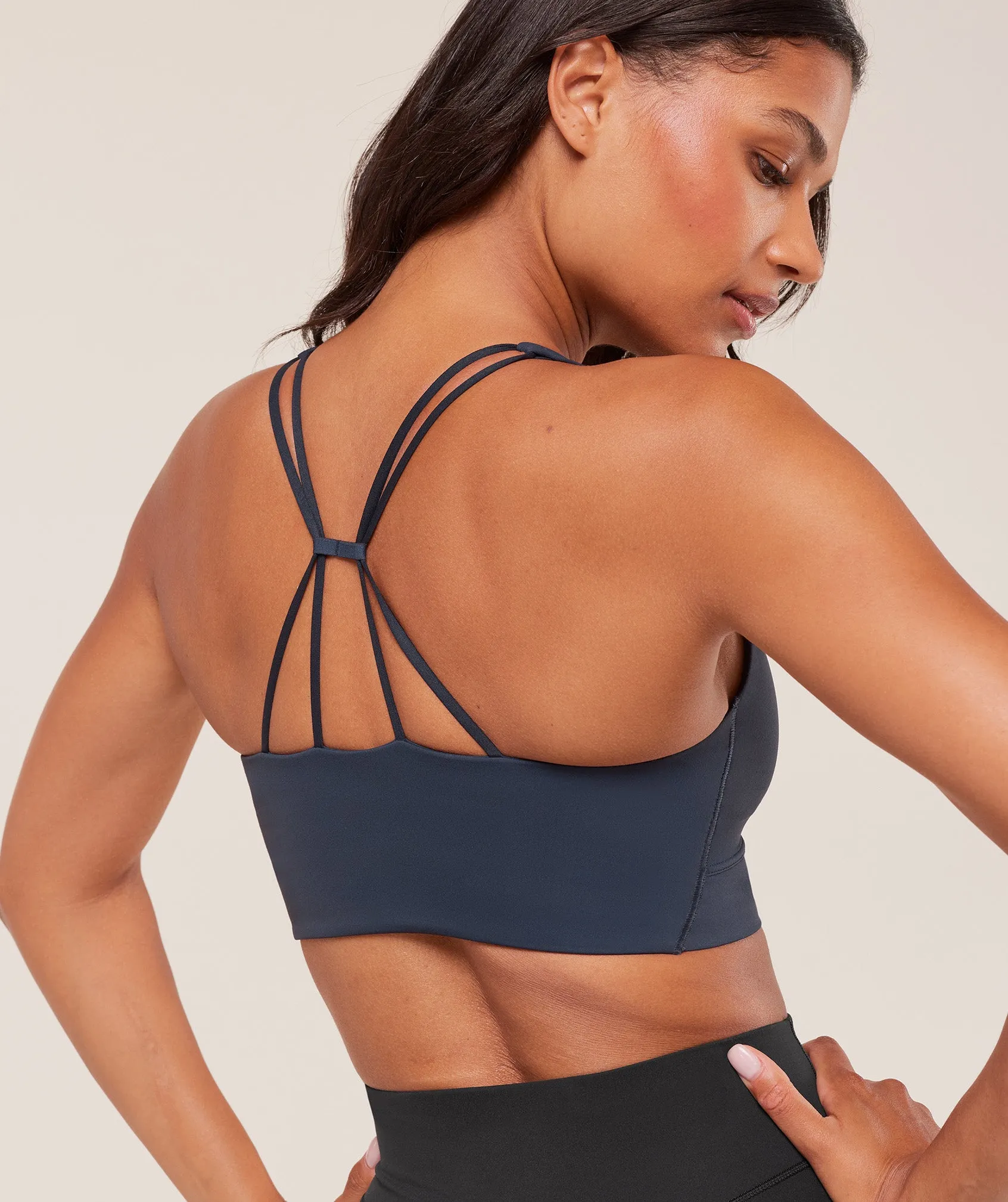 Gymshark Cross Over Sports Bra - Heavy Blue sold by Gymshark product image thumbnail 5