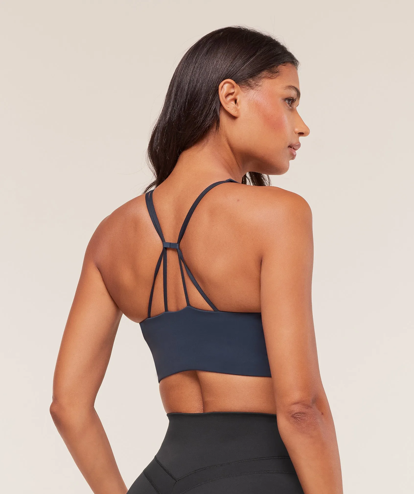 Gymshark Cross Over Sports Bra - Heavy Blue sold by Gymshark product image thumbnail 2