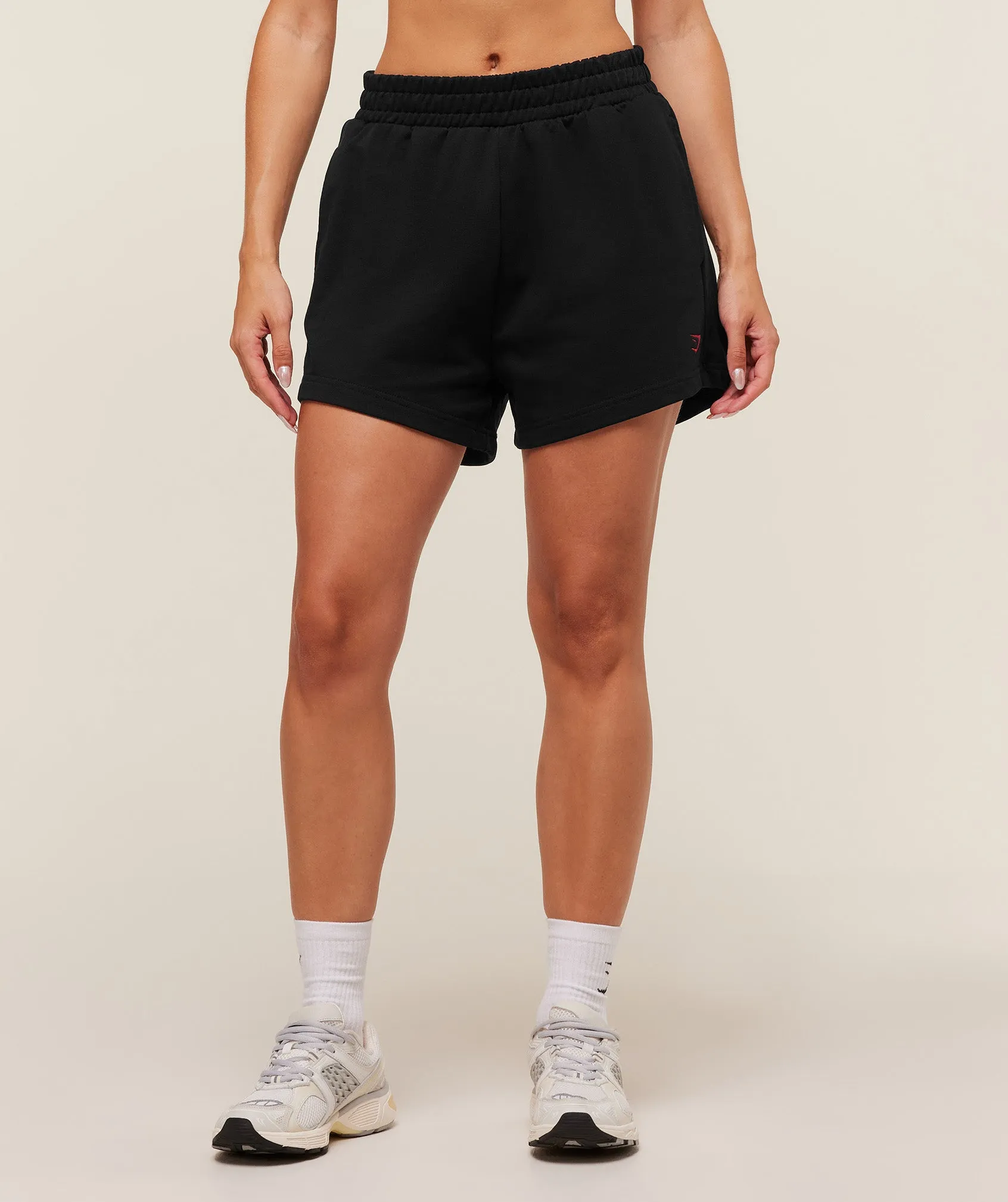 Gymshark Collegiate Graphic Shorts - Black sold by Gymshark