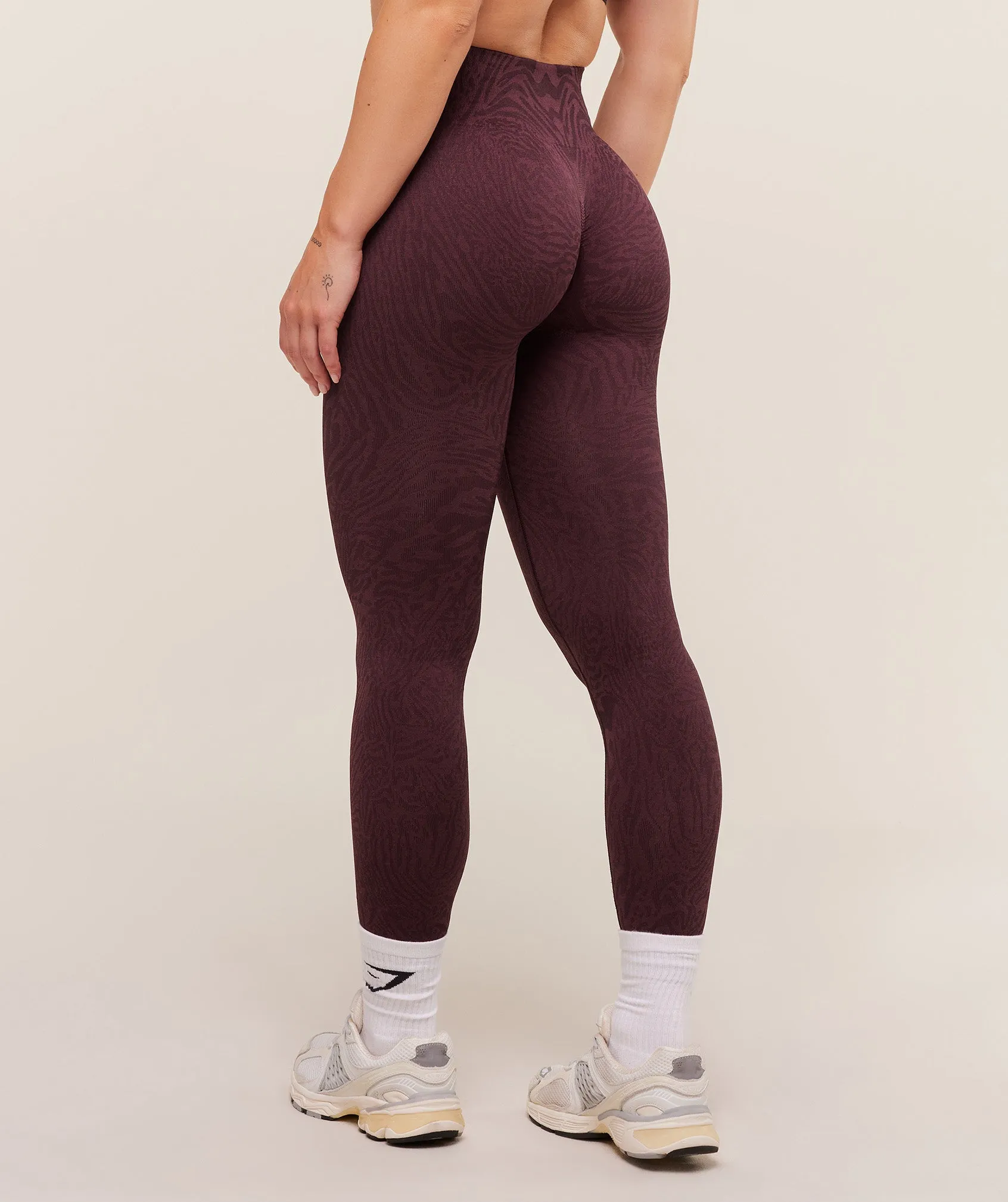 Gymshark Adapt Animal Seamless Leggings - Cherry Purple/Reset Pink sold by Gymshark product image thumbnail 2