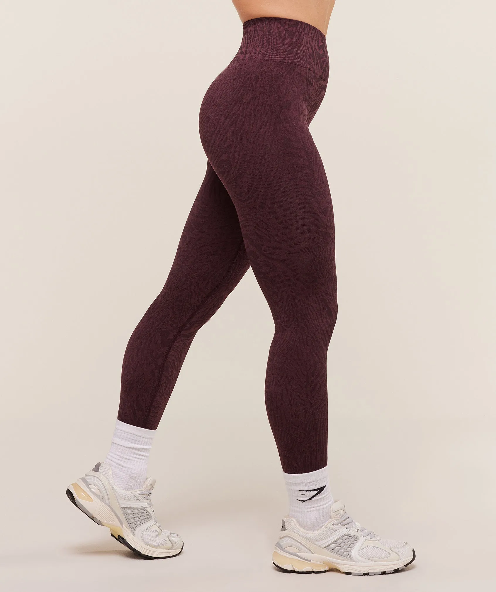 Gymshark Adapt Animal Seamless Leggings - Cherry Purple/Reset Pink sold by Gymshark product image thumbnail 3