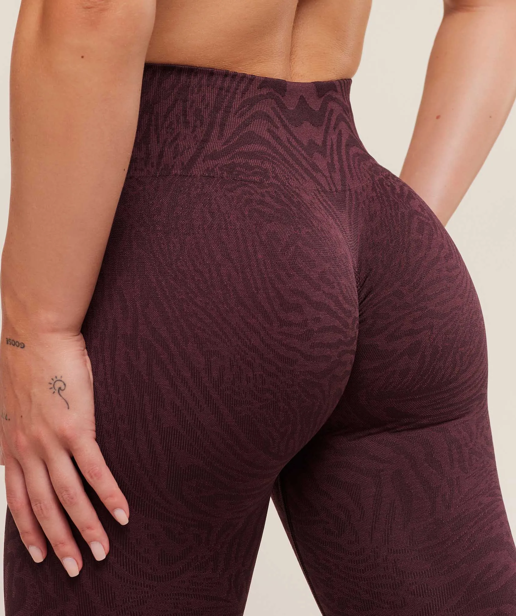 Gymshark Adapt Animal Seamless Leggings - Cherry Purple/Reset Pink sold by Gymshark product image thumbnail 5