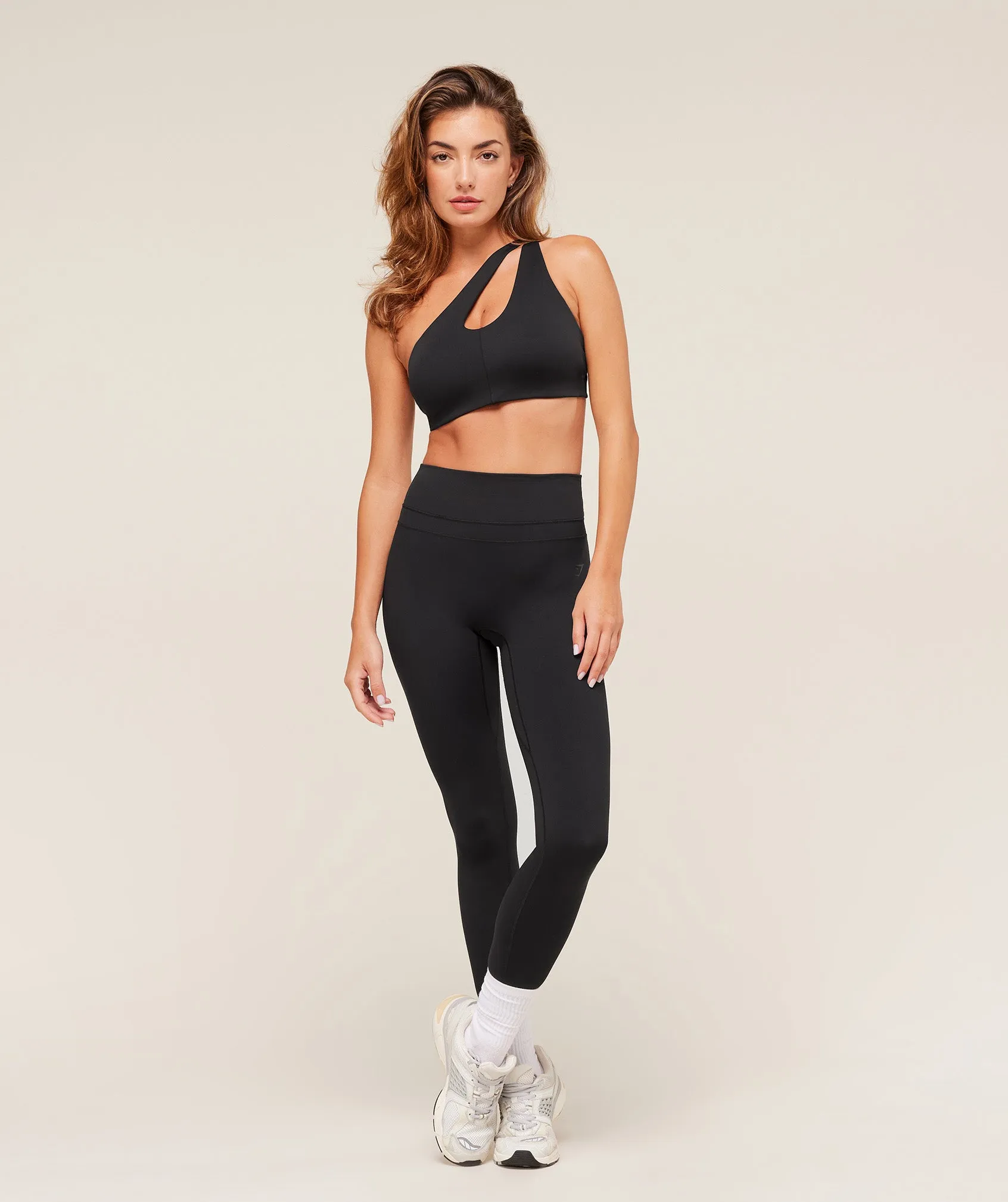 Gymshark One Shoulder Sports Bra - Black sold by Gymshark product image thumbnail 4