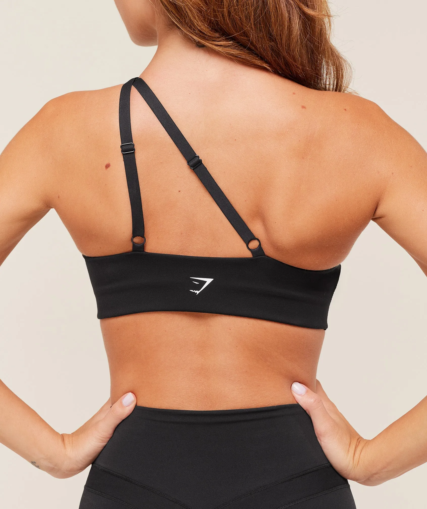 Gymshark One Shoulder Sports Bra - Black sold by Gymshark product image thumbnail 5