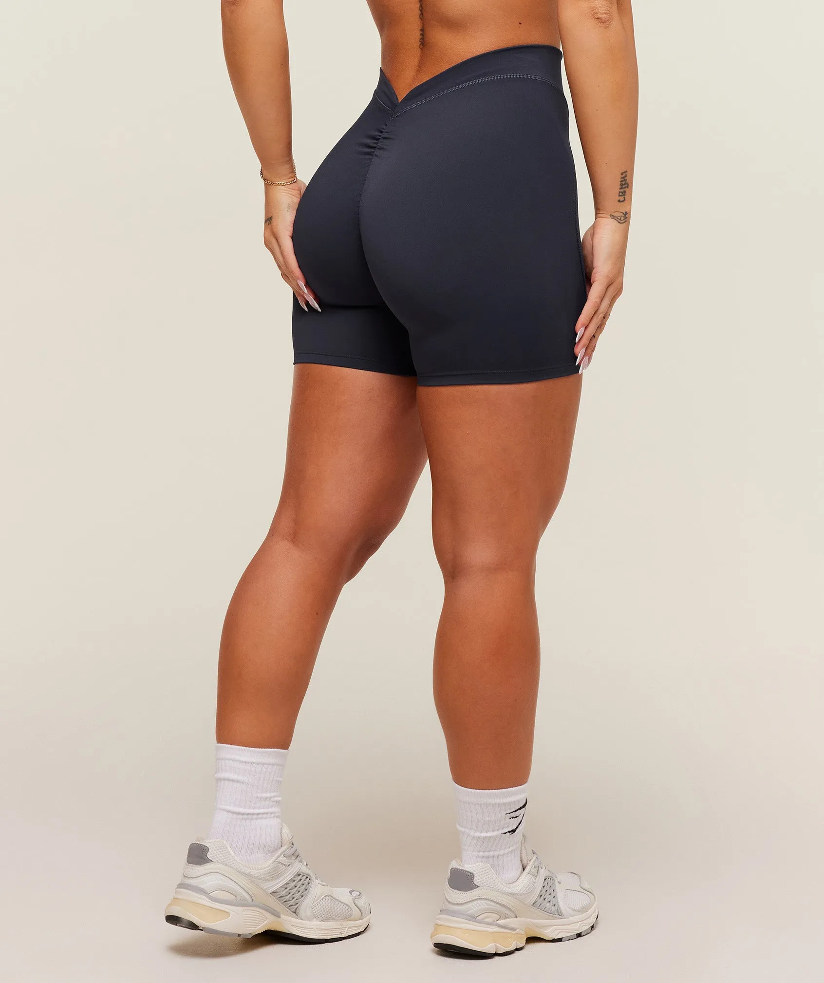 Gymshark Lifting Dipped Waistband Shorts - Heavy Blue sold by Gymshark