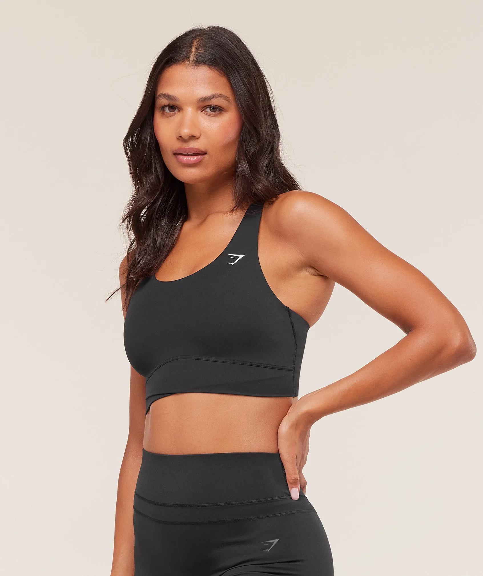 Gymshark Cross Over Sports Bra - Black sold by Gymshark product image thumbnail 3
