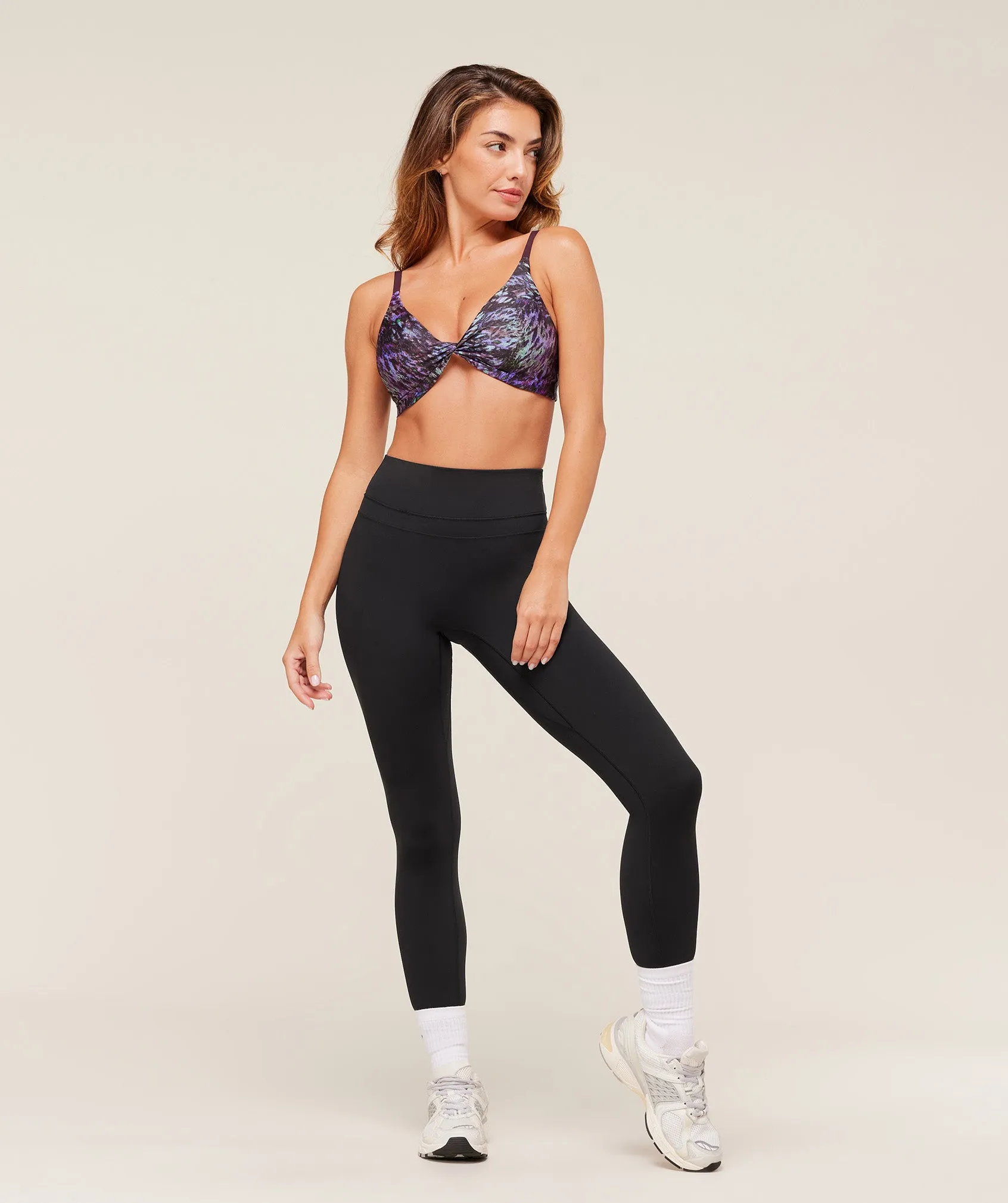 Gymshark Printed Twist Front Bralette - Morning Blue sold by Gymshark product image thumbnail 4