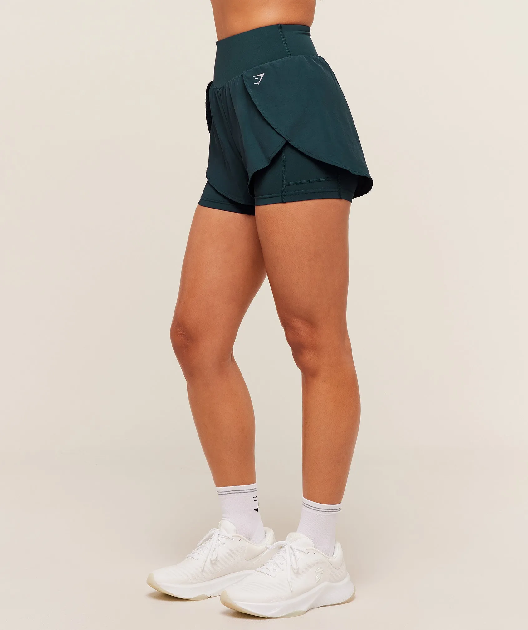 Gymshark Running 2-in-1 Shorts - Deep Petrol Blue sold by Gymshark product image thumbnail 3