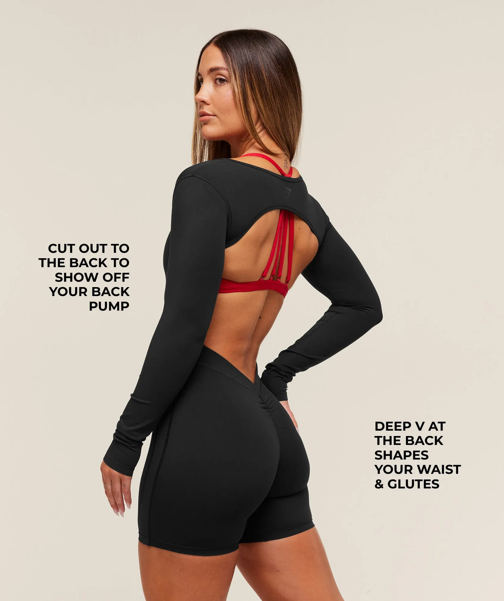 Gymshark Lifting Dipped Waistband All-In-One - Black sold by Gymshark product image thumbnail 2