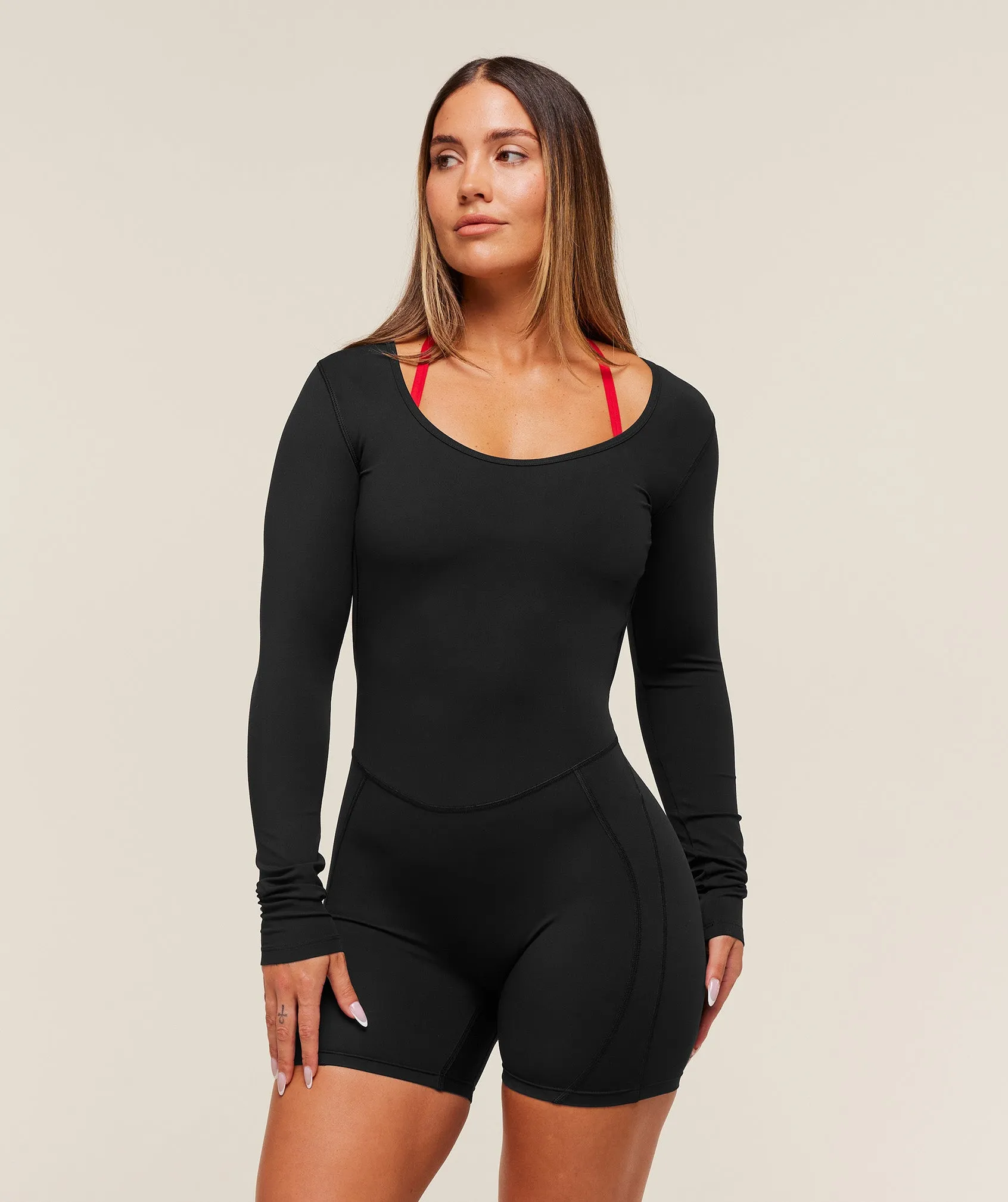 Gymshark Lifting Dipped Waistband All-In-One - Black sold by Gymshark product image thumbnail 3