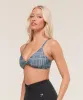 Gymshark Printed Twist Front Bralette - Denim Grey sold by Gymshark