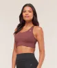 Gymshark Cross Over Sports Bra - Burgundy Brown sold by Gymshark