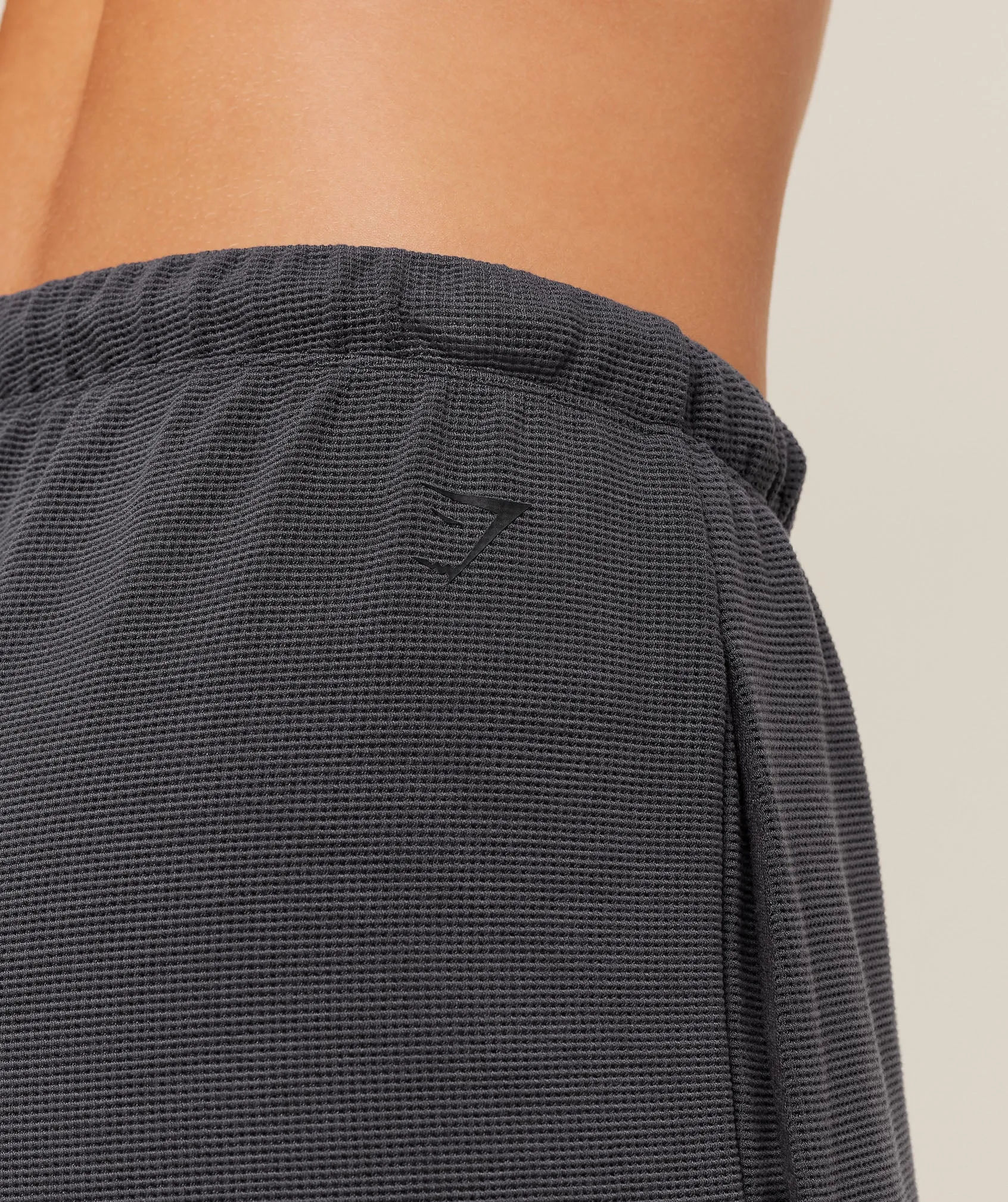 Gymshark Waffle Wide Leg Pants - Onyx Grey sold by Gymshark product image thumbnail 5