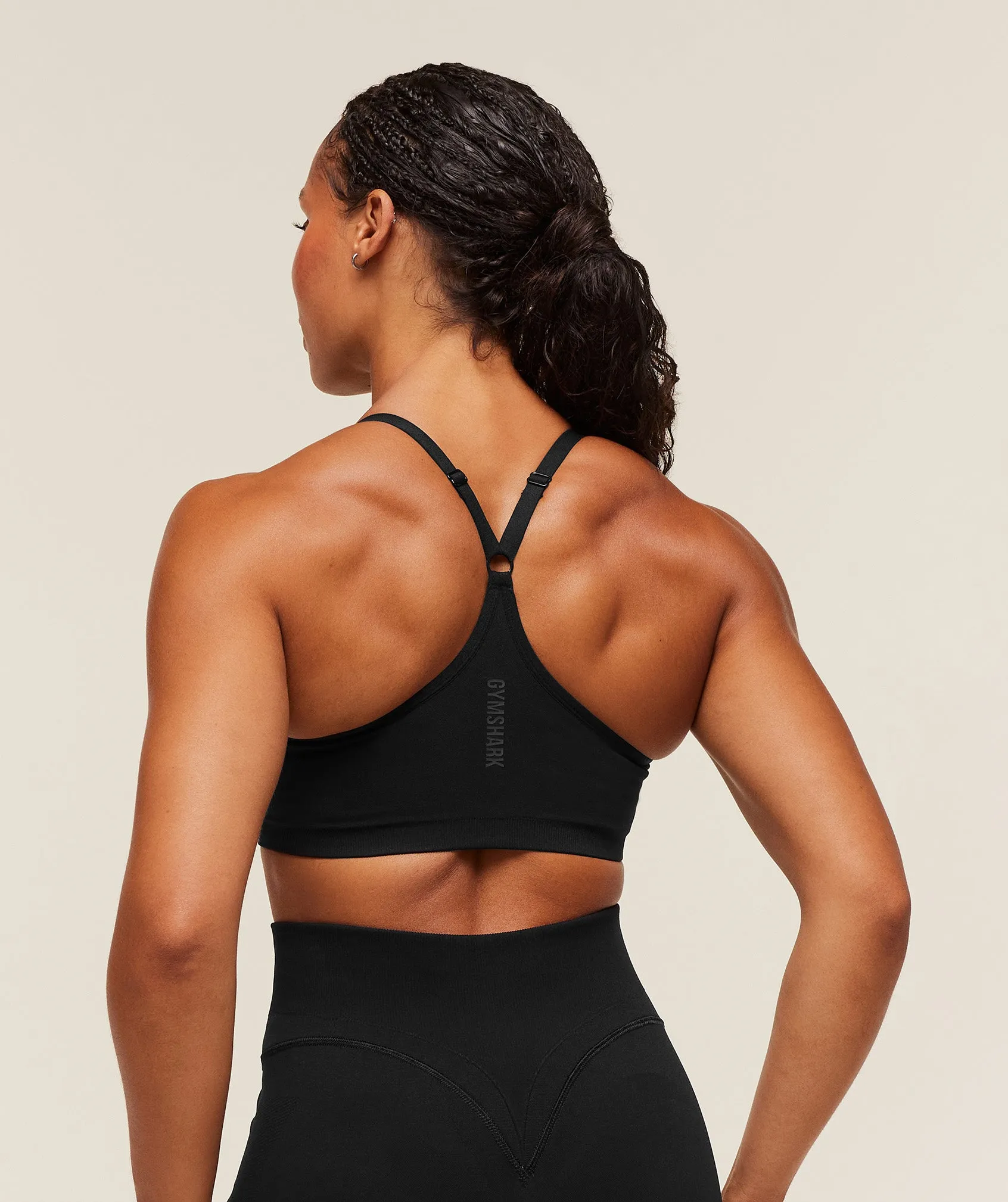 Gymshark Activate Seamless Bralette - Black sold by Gymshark product image thumbnail 3