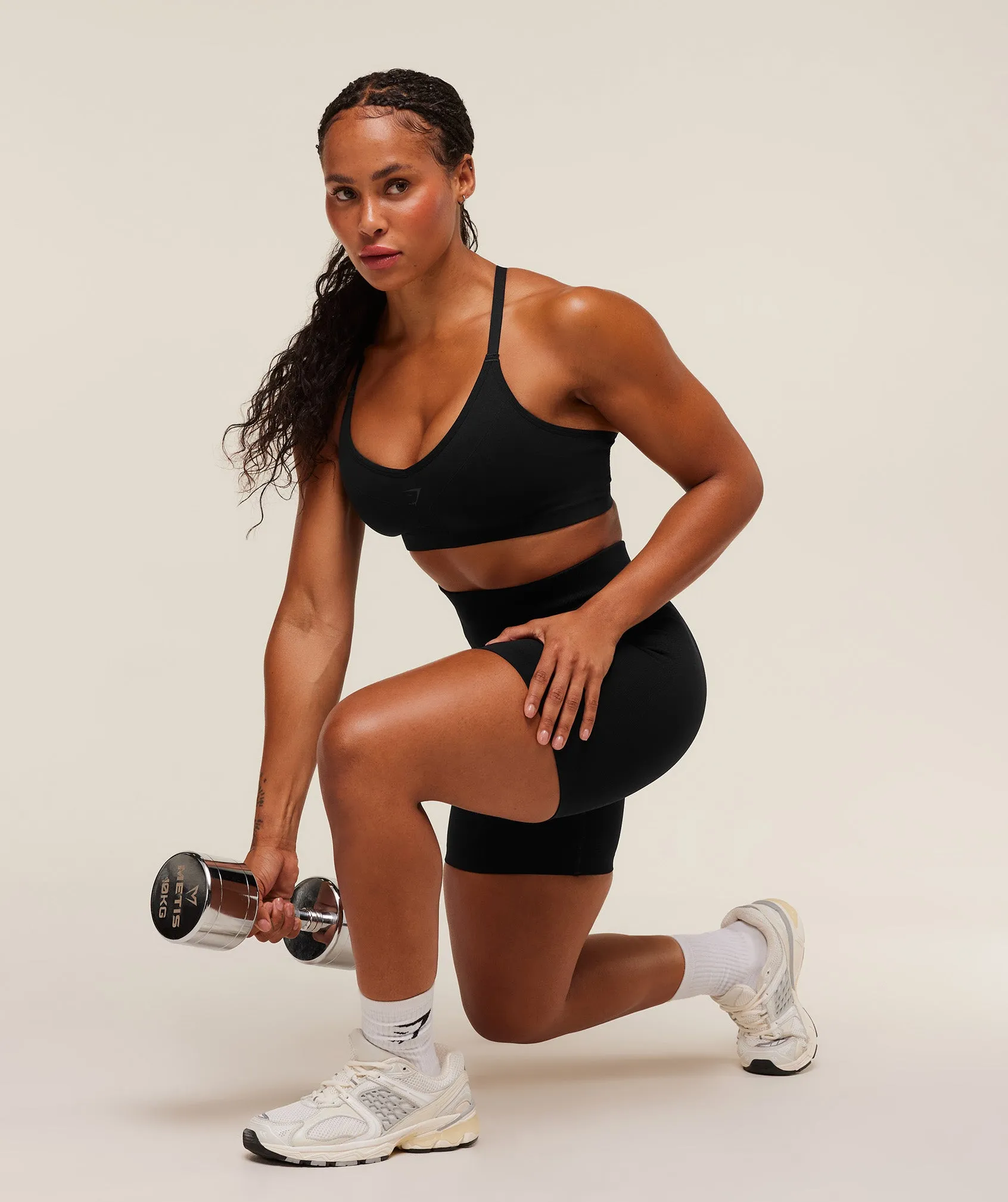 Gymshark Activate Seamless Bralette - Black sold by Gymshark product image thumbnail 4