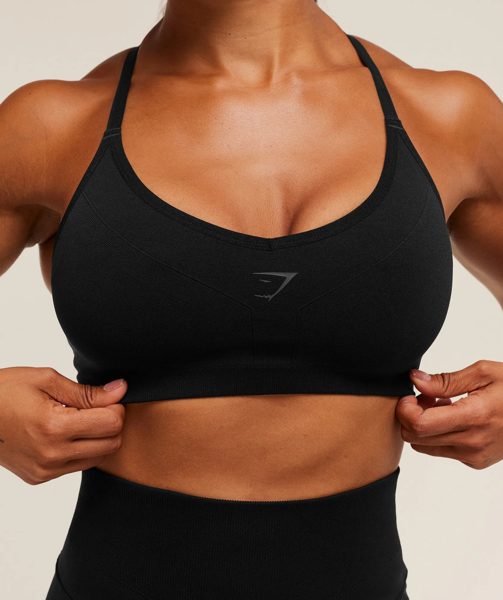 Gymshark Activate Seamless Bralette - Black sold by Gymshark product image thumbnail 5