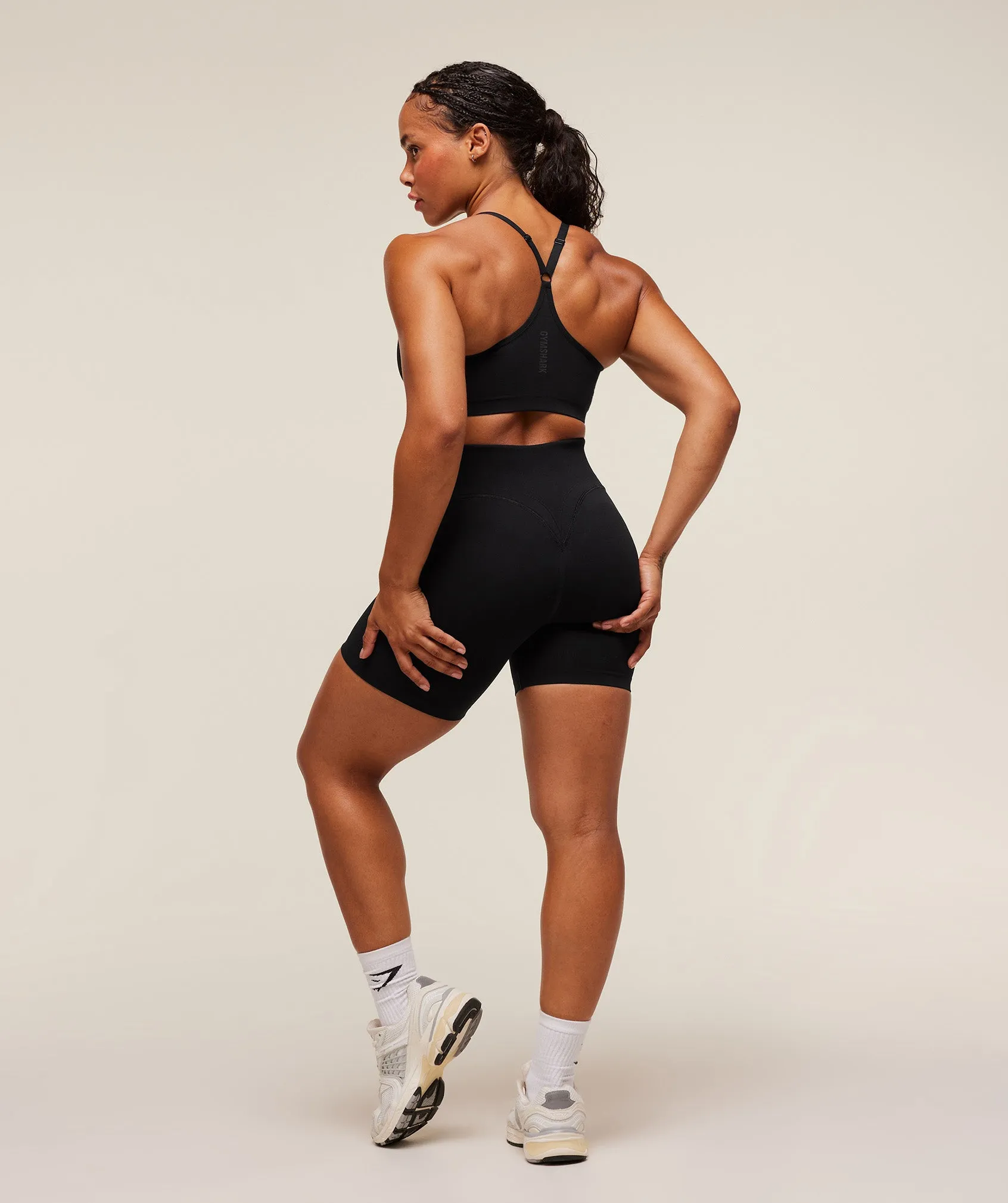 Gymshark Activate Seamless Shorts - Black sold by Gymshark product image thumbnail 4