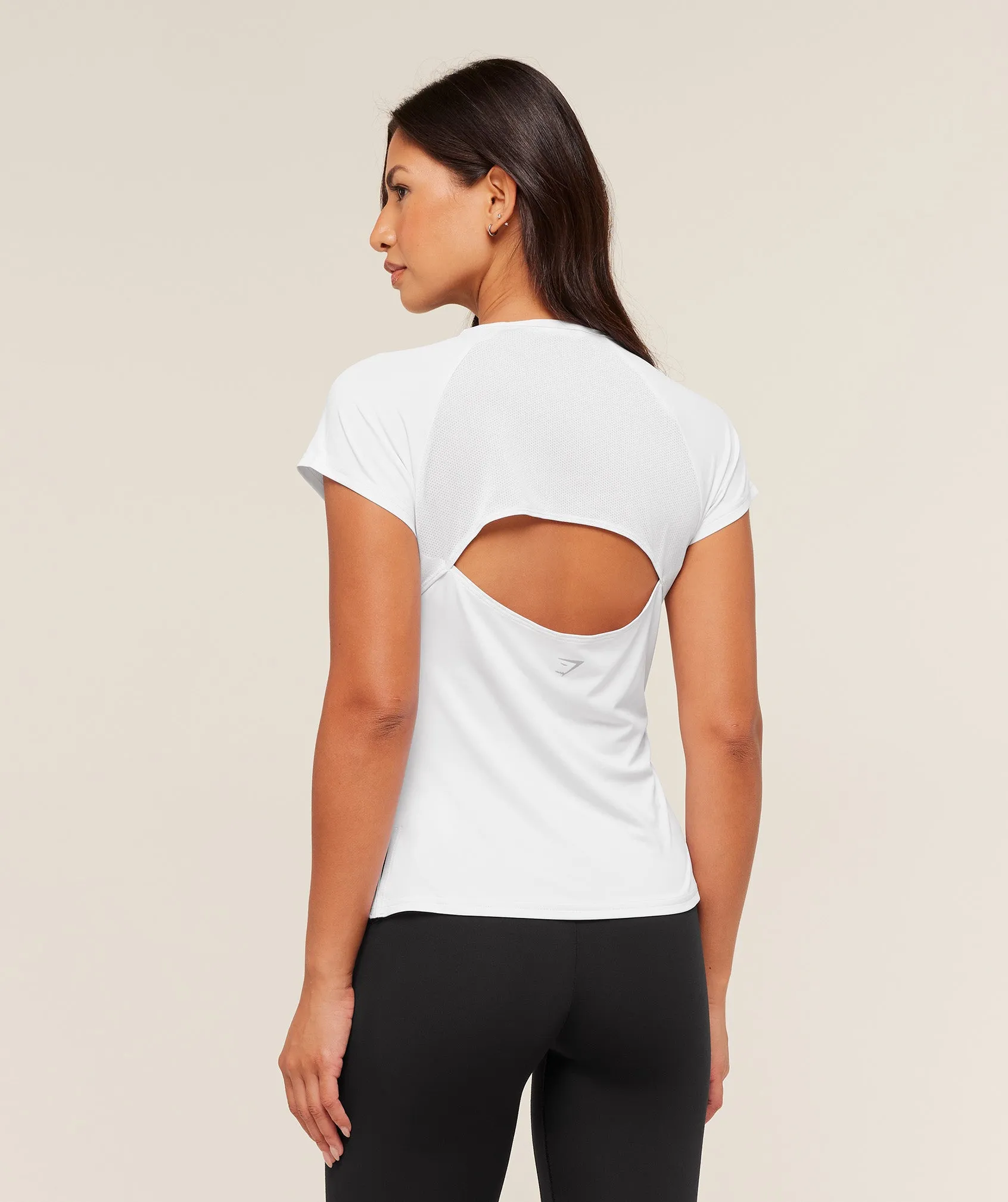 Gymshark Running Back Vent T-Shirt - White sold by Gymshark product image thumbnail 2