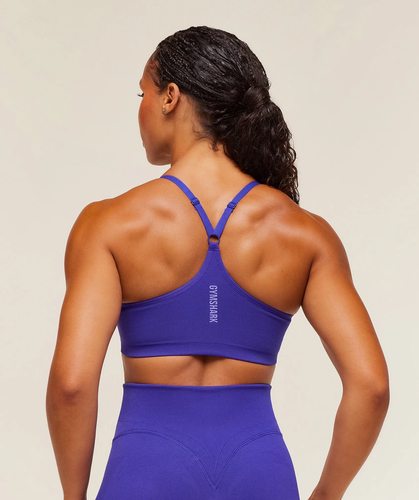 Gymshark Activate Seamless Bralette - Cobalt Purple sold by Gymshark product image thumbnail 3