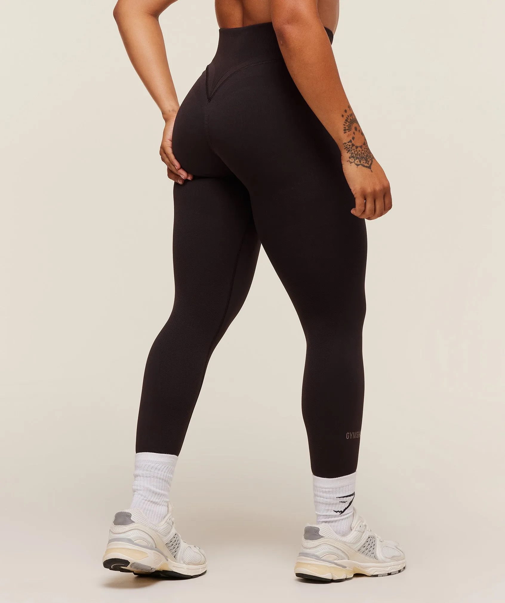 Gymshark Activate Seamless Leggings - Plum Brown sold by Gymshark product image thumbnail 3