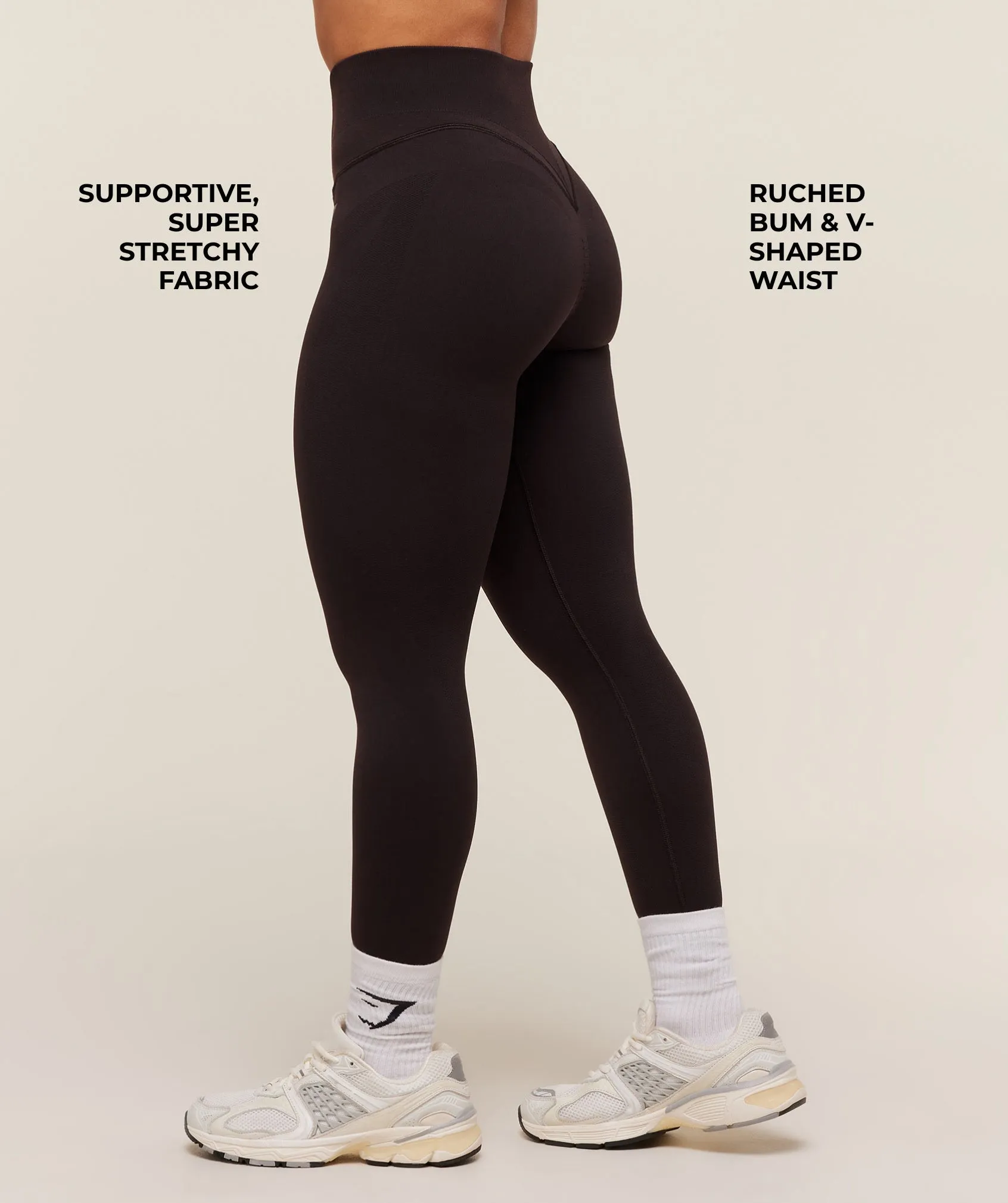 Gymshark Activate Seamless Leggings - Plum Brown sold by Gymshark product image thumbnail 2
