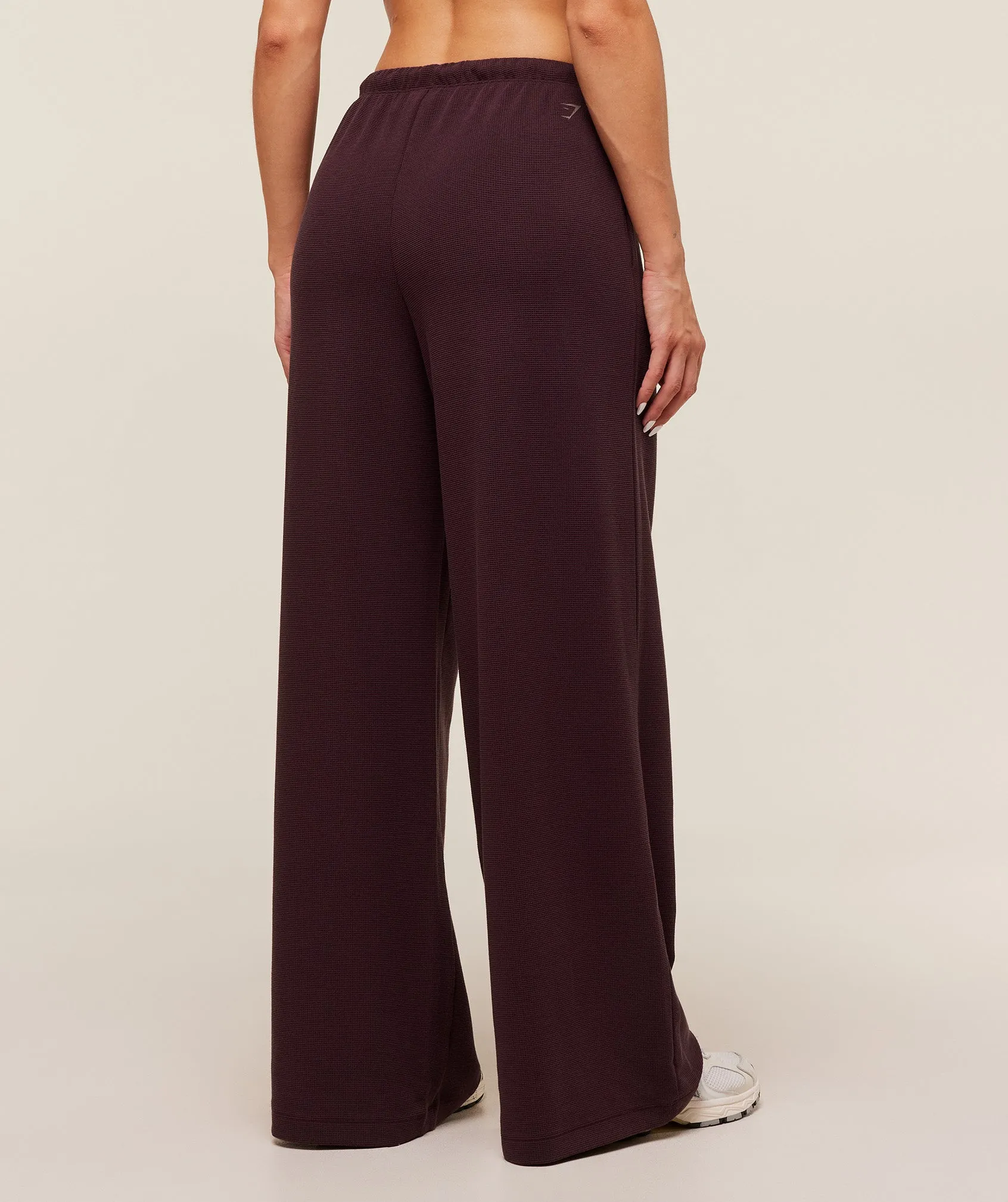 Gymshark Waffle Wide Leg Pants - Cherry Purple sold by Gymshark product image thumbnail 2