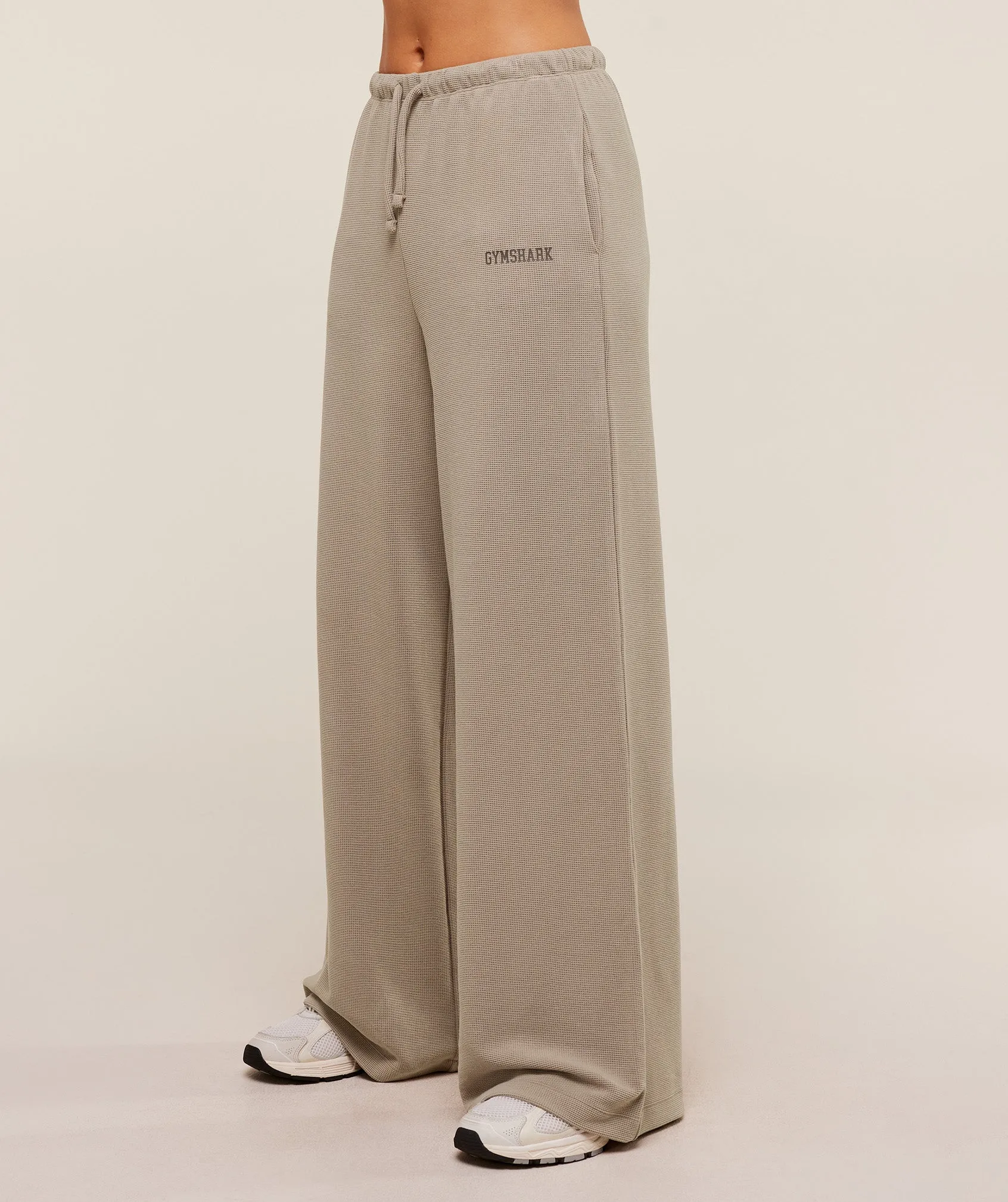 Gymshark Waffle Wide Leg Pants - Lifestyle Brown sold by Gymshark product image thumbnail 3