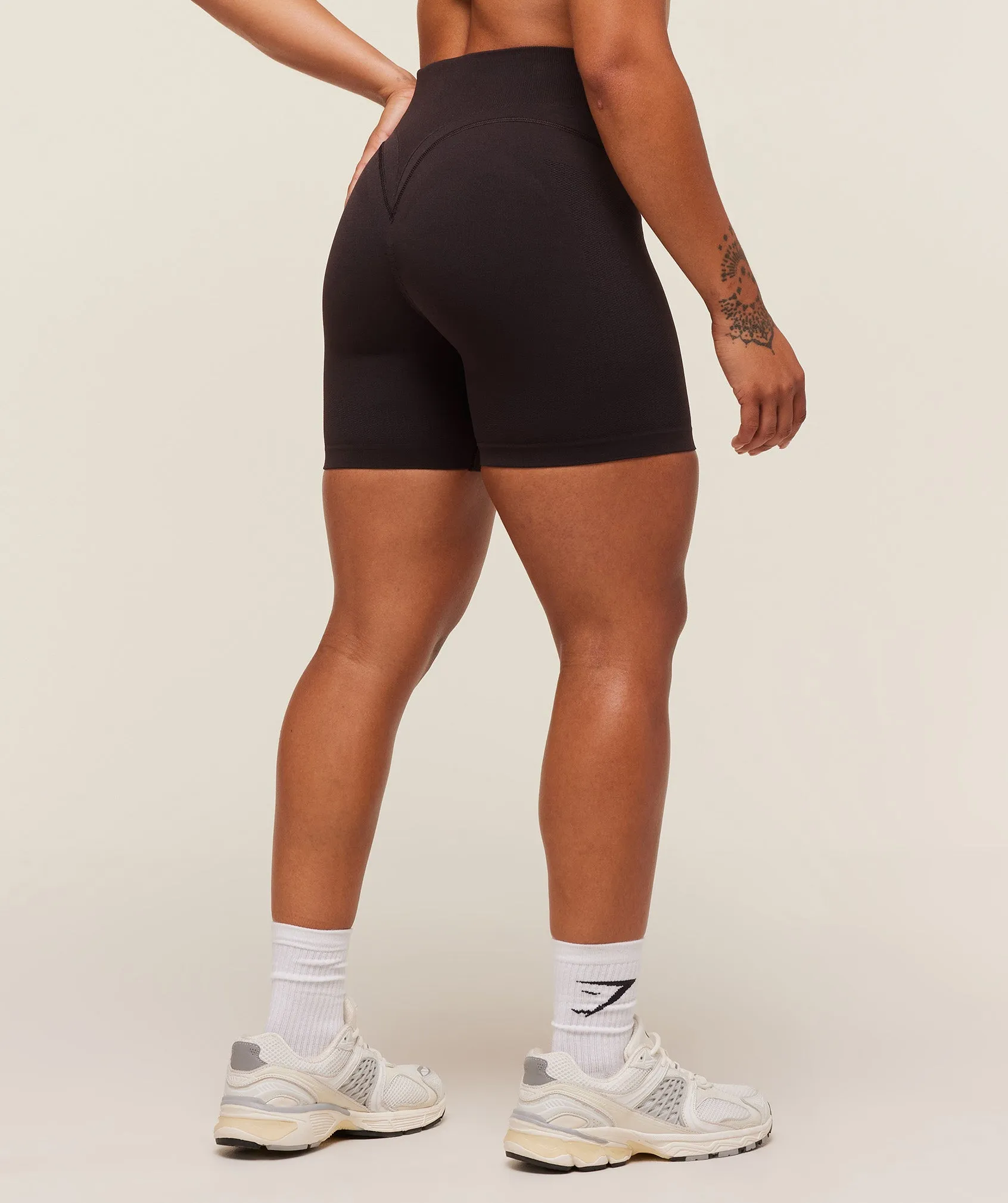 Gymshark Activate Seamless Shorts - Plum Brown sold by Gymshark product image thumbnail 3