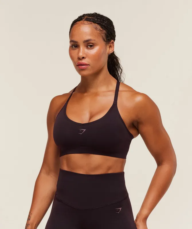 Gymshark Activate Seamless Bralette - Plum Brown sold by Gymshark