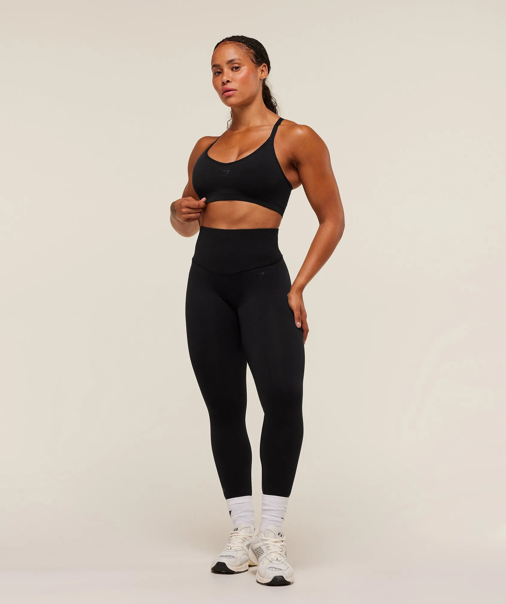 Gymshark Activate Seamless Leggings - Black sold by Gymshark product image thumbnail 4