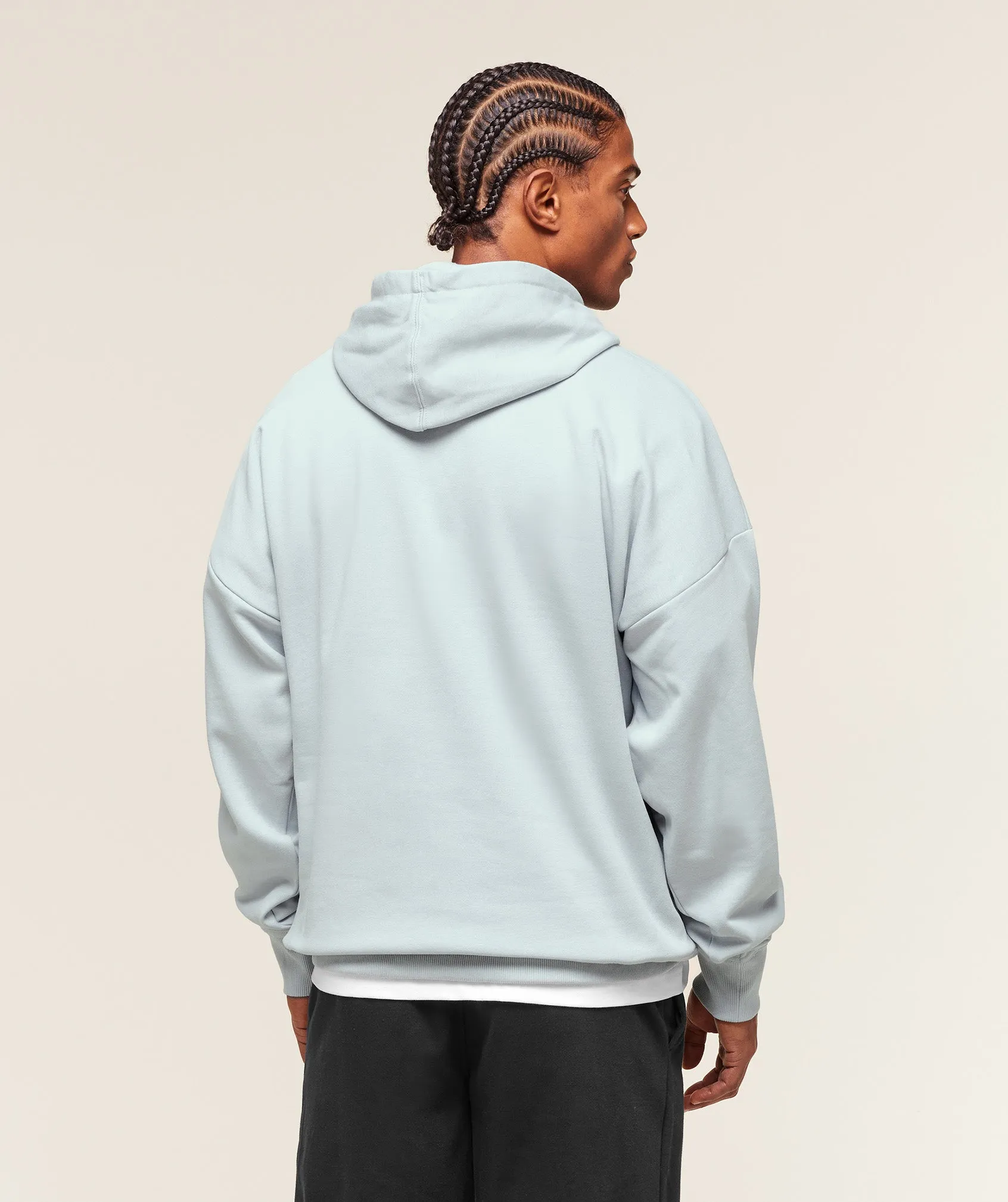 Gymshark Crest Oversized Hoodie - Smoke Blue sold by Gymshark product image thumbnail 3