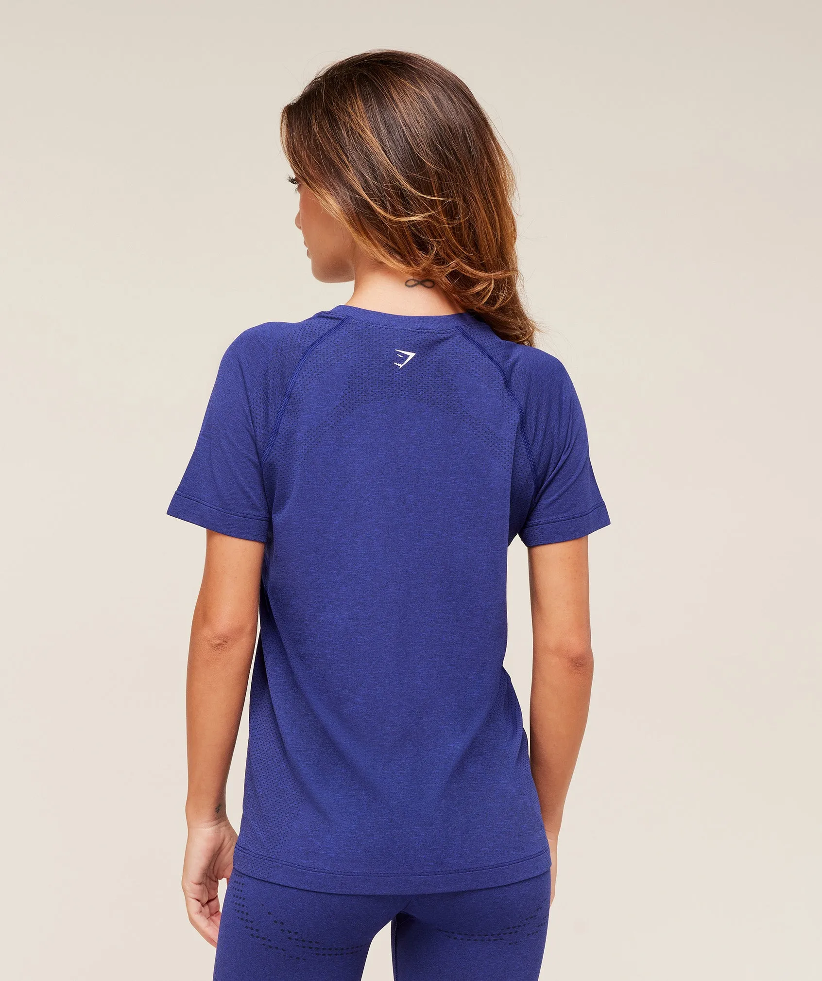 Gymshark Vital Light T-Shirt - Cobalt Purple Marl sold by Gymshark product image thumbnail 2