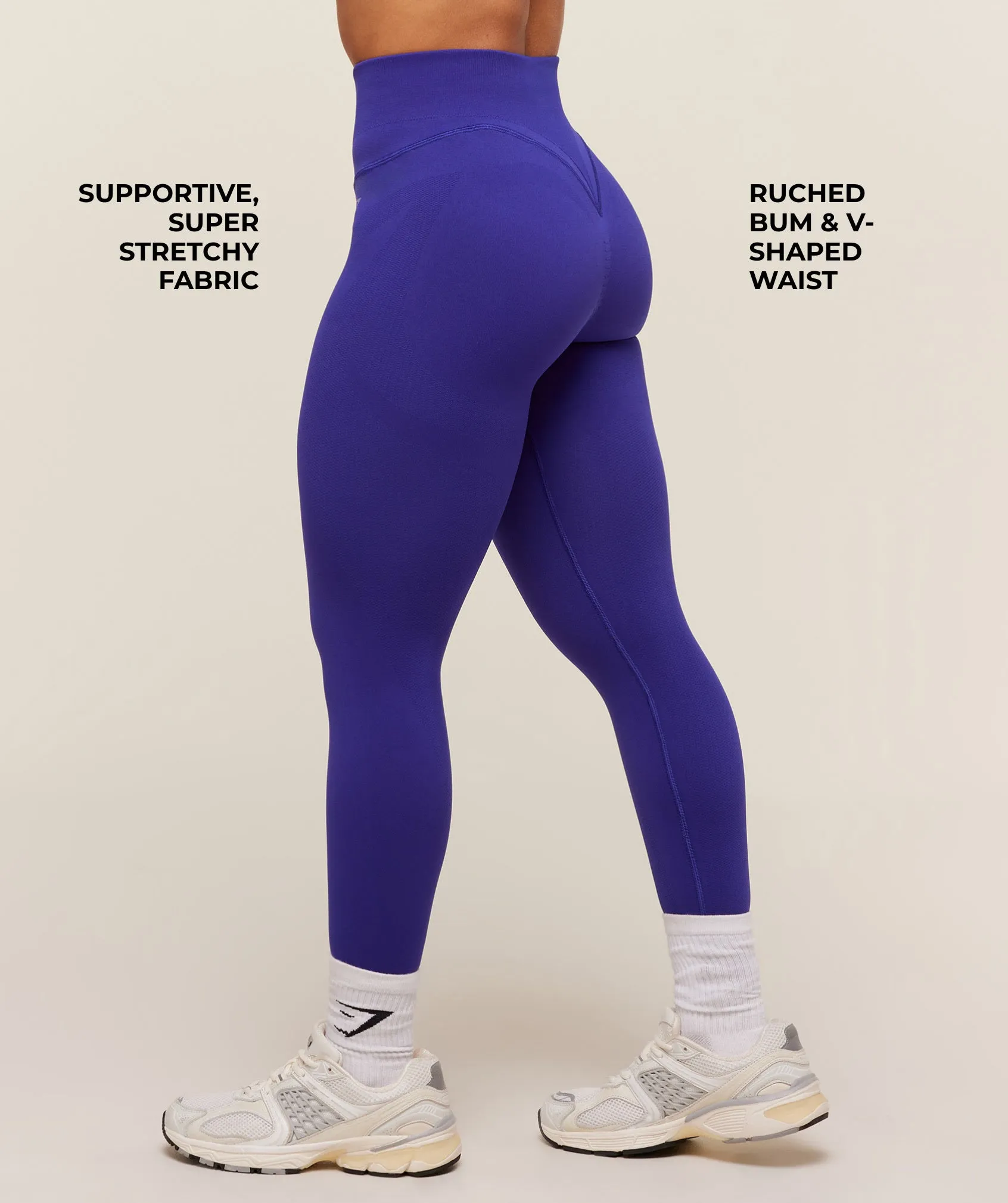 Gymshark Activate Seamless Leggings - Cobalt Purple sold by Gymshark product image thumbnail 2
