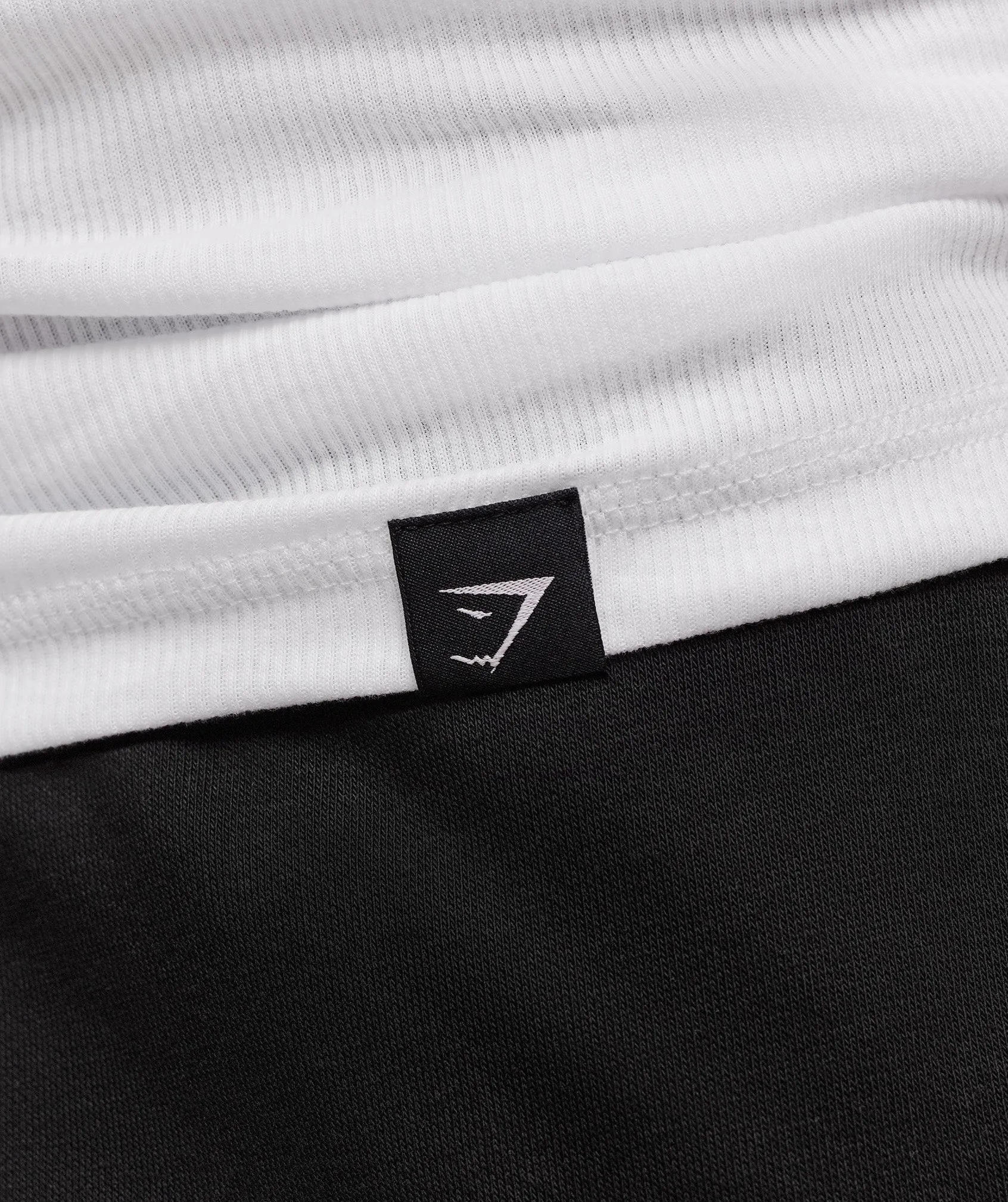 Gymshark Ribbed Tank 1PK - White/Black sold by Gymshark product image thumbnail 5