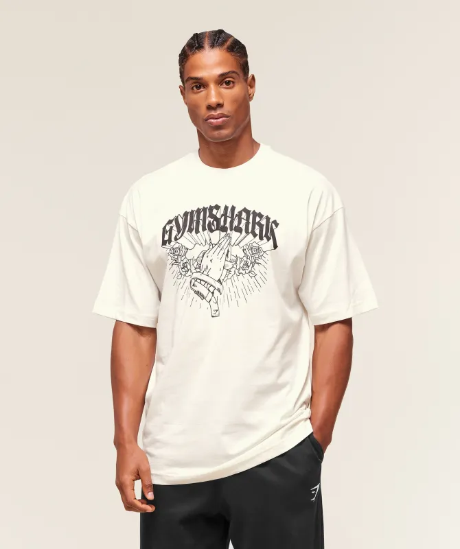 Gymshark Hispanic Heritage T-Shirt - Soft White sold by Gymshark