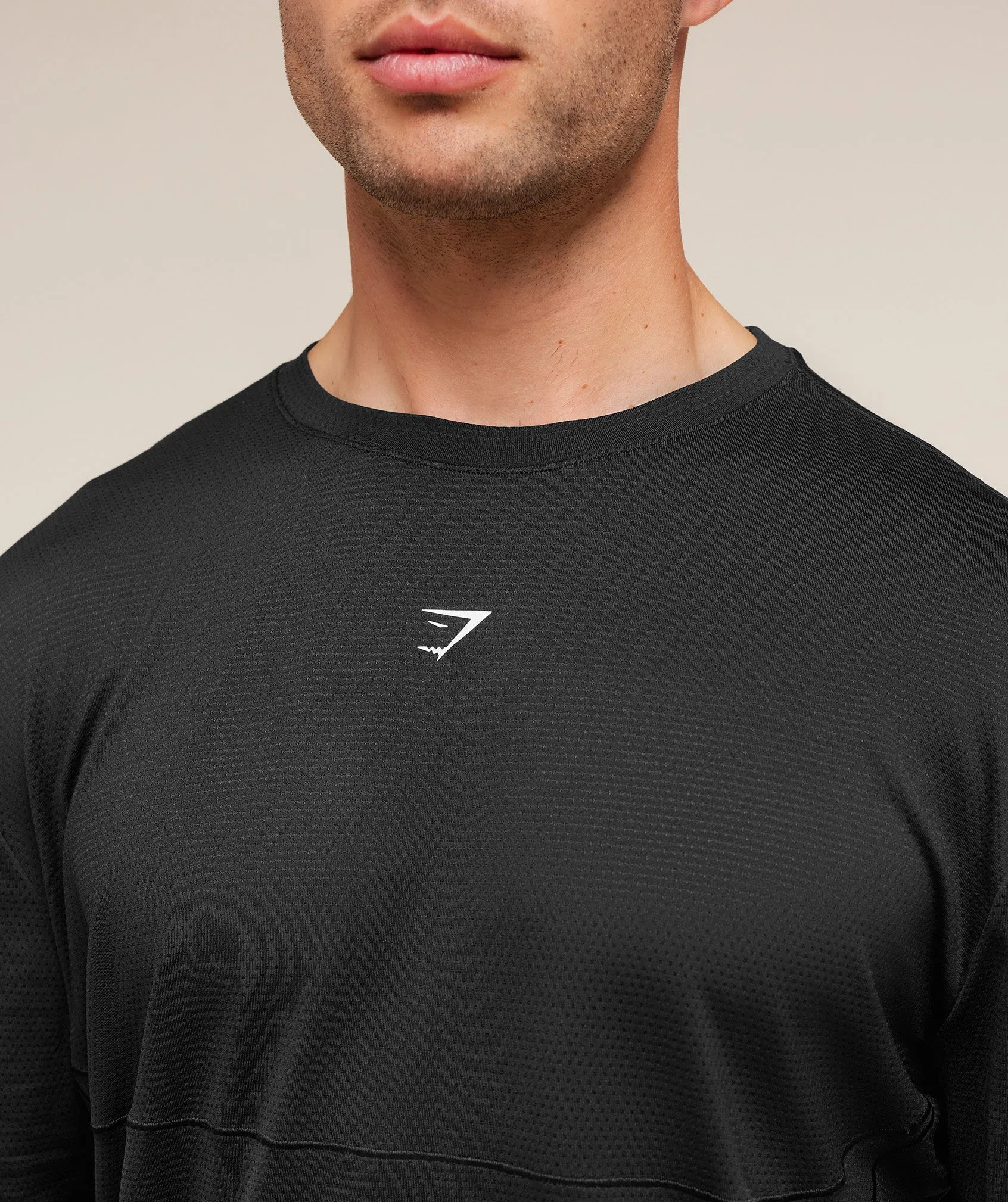 Gymshark Running Long Sleeve T-Shirt - Black sold by Gymshark product image thumbnail 5