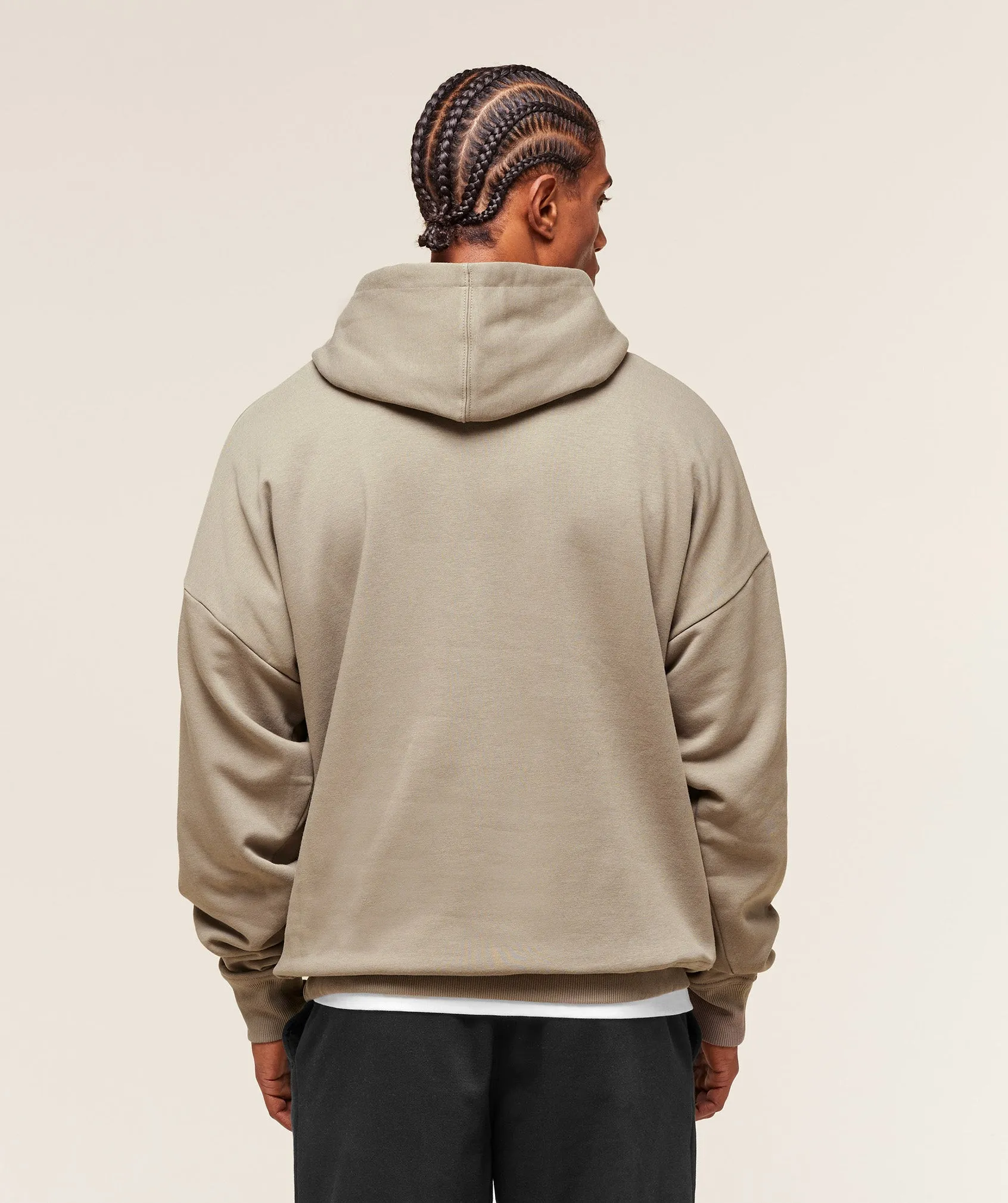 Gymshark Crest Oversized Hoodie - Linen Brown sold by Gymshark product image thumbnail 3