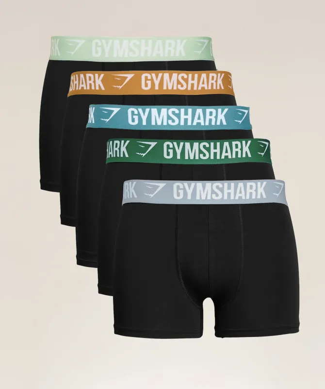 Gymshark Boxer Brief 5PK - Multi Pack 4 sold by Gymshark
