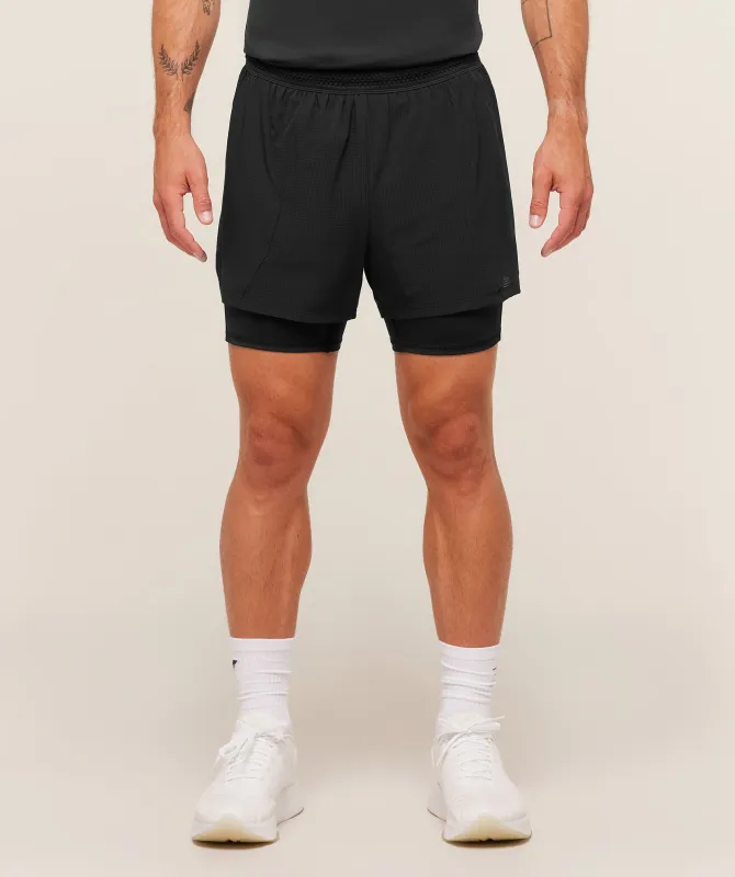 Gymshark Running 4" 2in1 Shorts - Black sold by Gymshark
