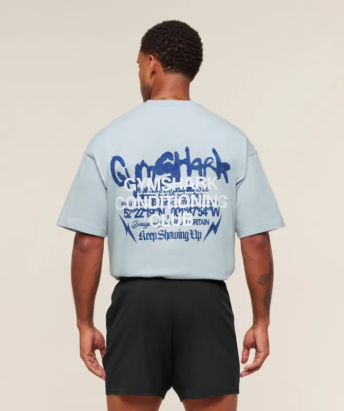 Gymshark GSCC T-Shirt - Smoke Blue sold by Gymshark